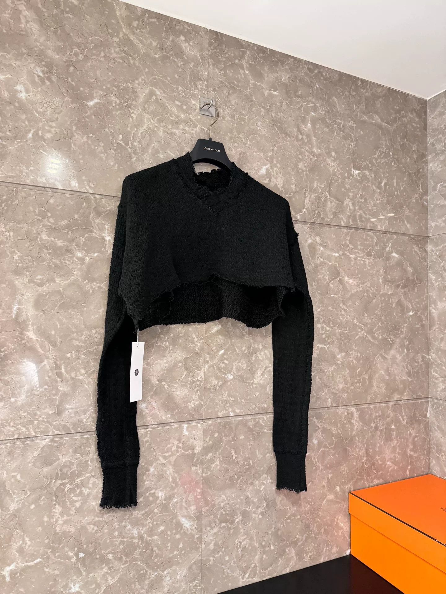 Marc Le Bihan Marc Le Bihan Black Short Long-Sleeve Top Size XXS / US 00 / IT 34 - 1 Thumbnail