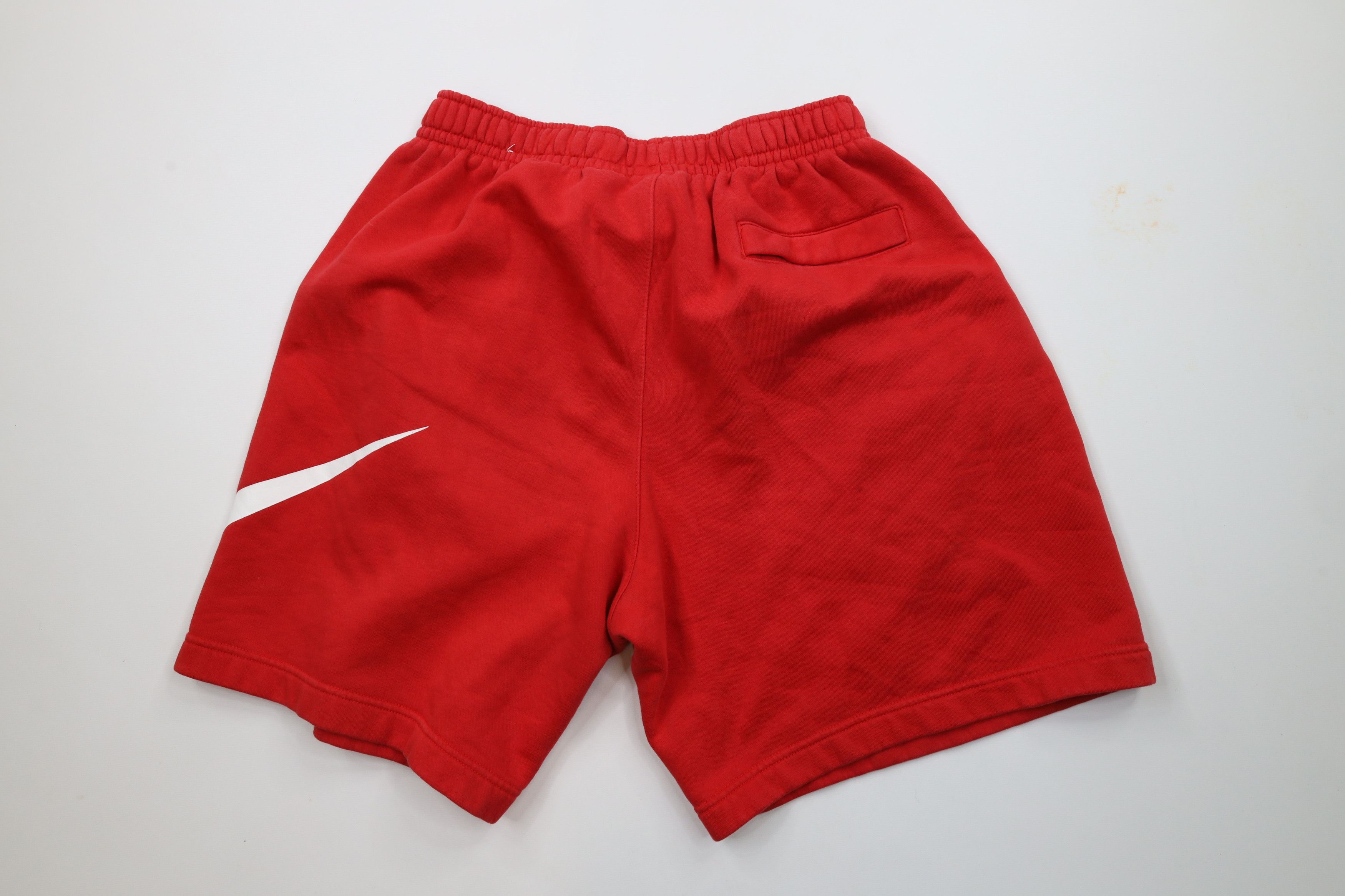 Nike × Vintage Vintage Nike Swoosh Logo Above Knee Sweatpants Shorts Red Size US 34 / EU 50 - 8 Thumbnail
