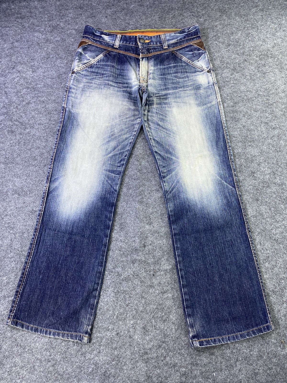 Edwin × Japanese Brand × Jean Edwin Blue Trip Wash Denim - J960 Size US 34 / EU 50 - 2 Thumbnail