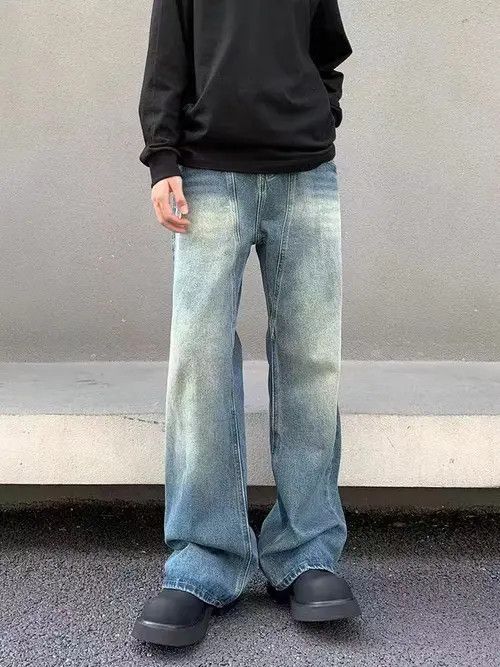 Japanese Brand × Jean Vintage vibe style washed and aged blue micro jeans Size US 32 / EU 48 - 1 Thumbnail
