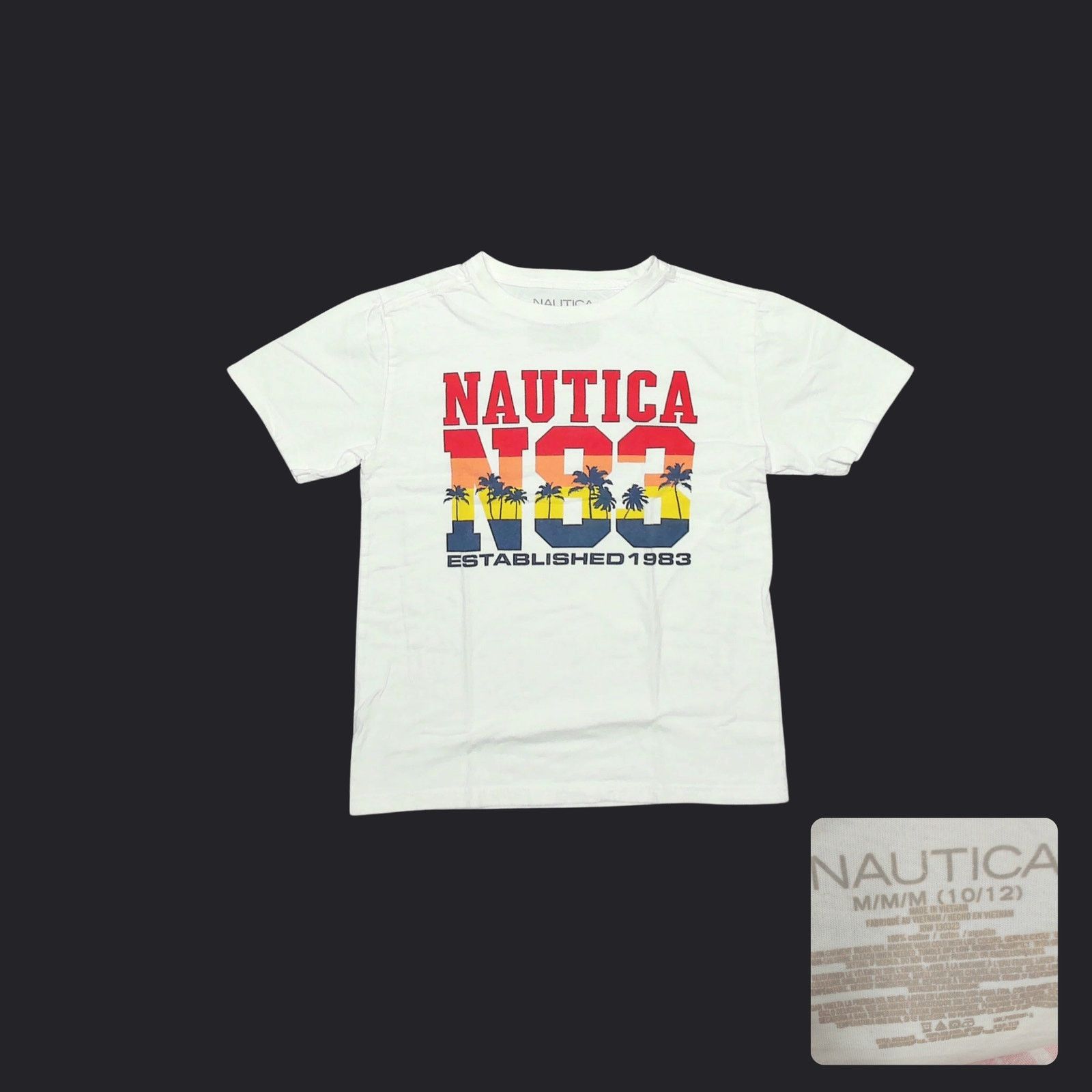 Nautica Nautica N83 Coastal Sunset Shrunken Fit Tee (Fits XS) Size XS / US 0-2 / IT 36-38 - 1 Thumbnail