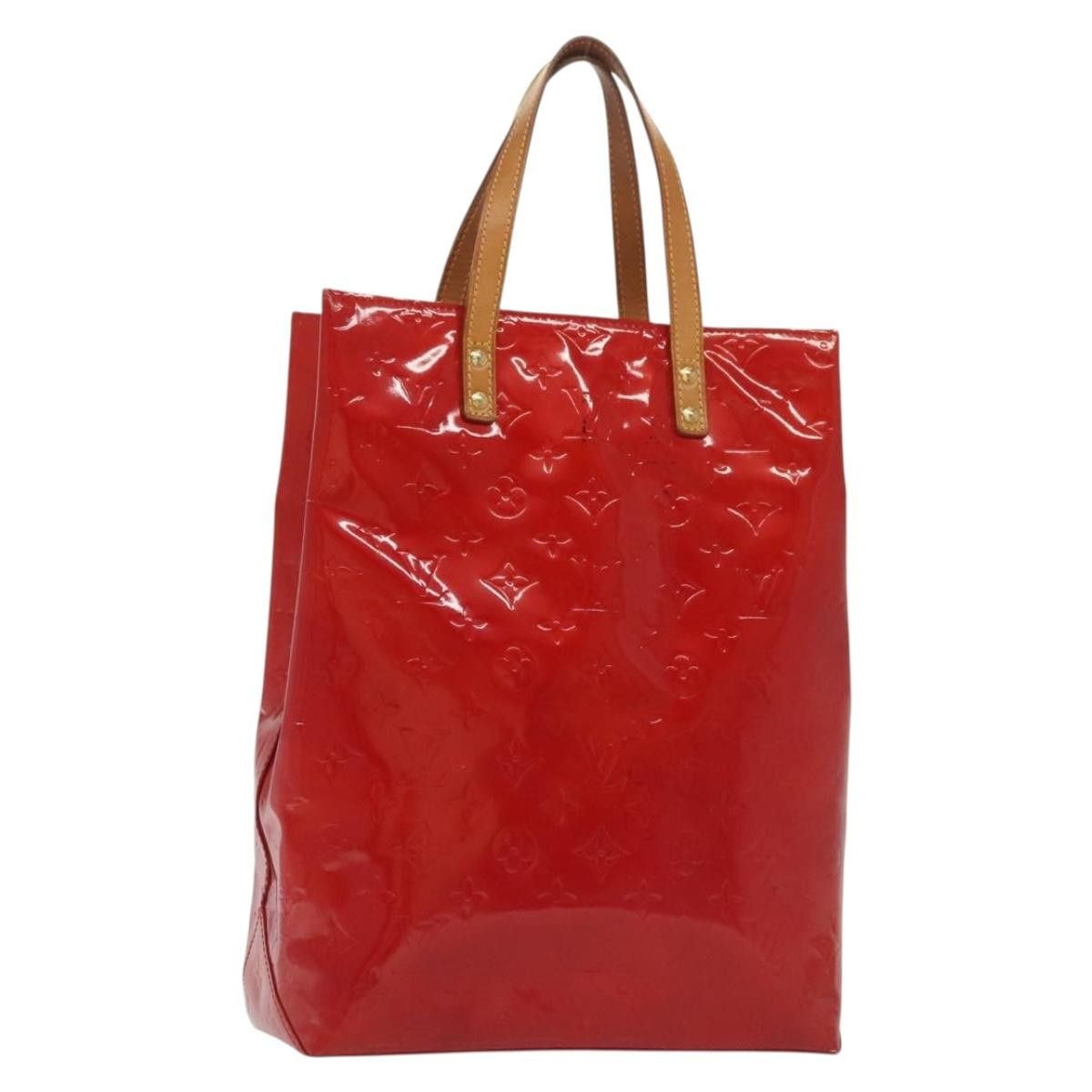 Louis Vuitton LOUIS VUITTON Monogram Vernis Reade MM Hand Bag Red Rouge Size ONE SIZE - 1 Thumbnail