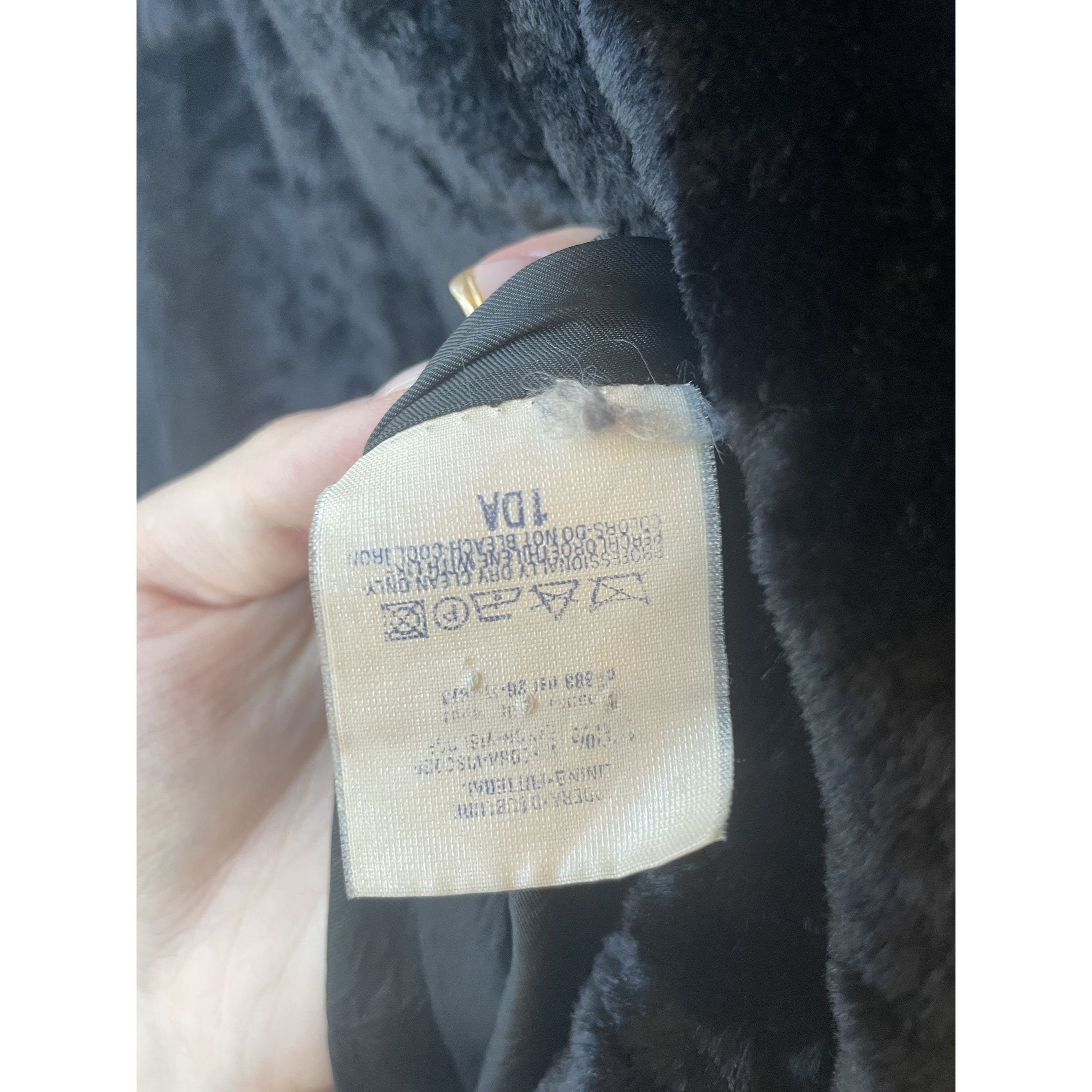 Versus Versus Black Faux Fur Coat With Silver Accents - Womens M Size S / US 4 / IT 40 - 10 Thumbnail