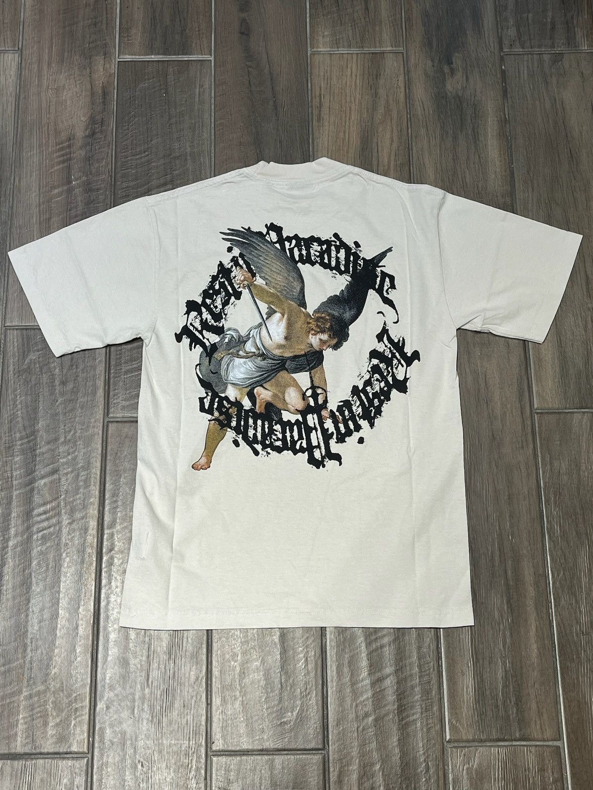 Revenge REVENGE “SAINT MICHAELS ARCH LOGO” TEE - SIZE LARGE Size US L / EU 52-54 / 3 - 2 Thumbnail