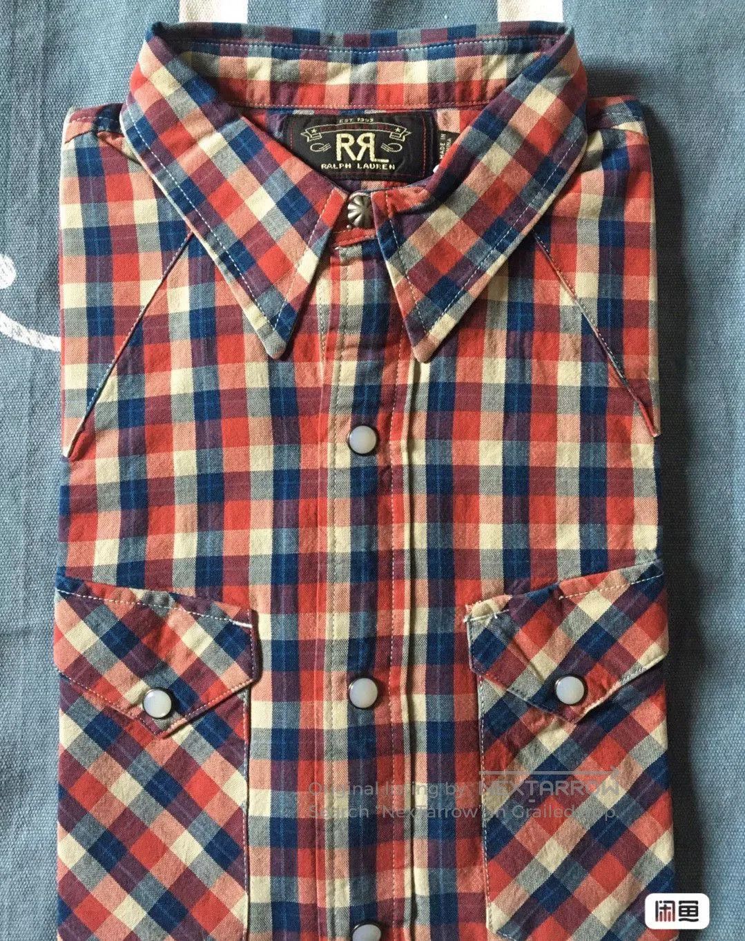 RRL Ralph Lauren RRL Plaid Shirt Red and Blue. Size US XL / EU 56 / 4 - 2 Thumbnail