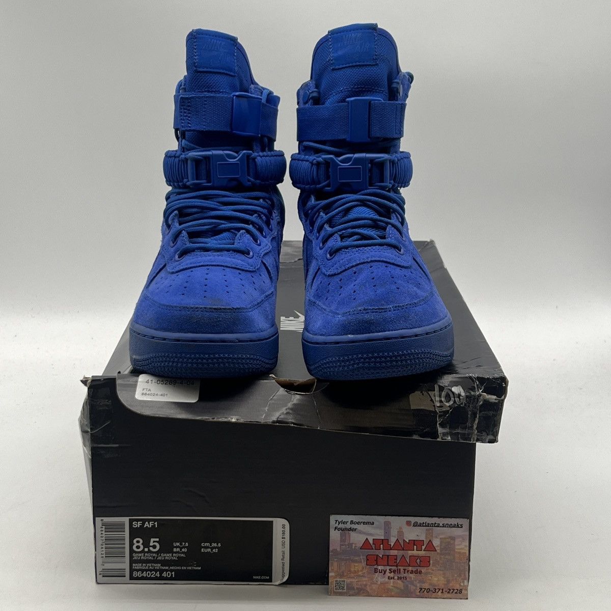 Nike Sf Air Force 1 game royal Size US 8.5 / EU 41-42 - 2 Thumbnail