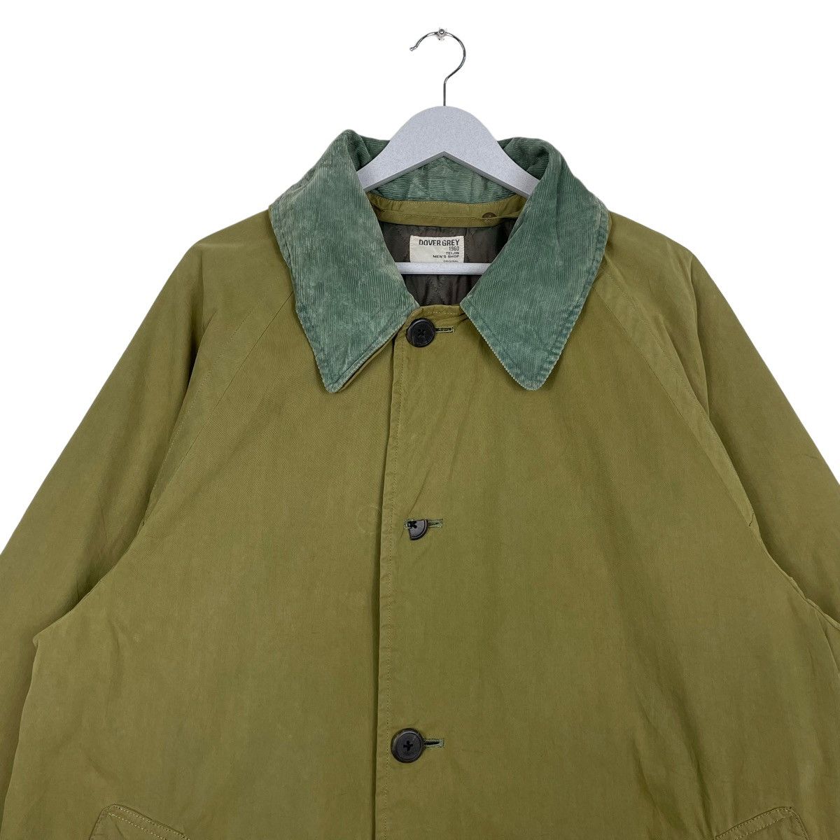 Japanese Brand × Vintage 💥 60s DOVER GREY ARMY GREEN LONG JACKET Size US L / EU 52-54 / 3 - 3 Thumbnail