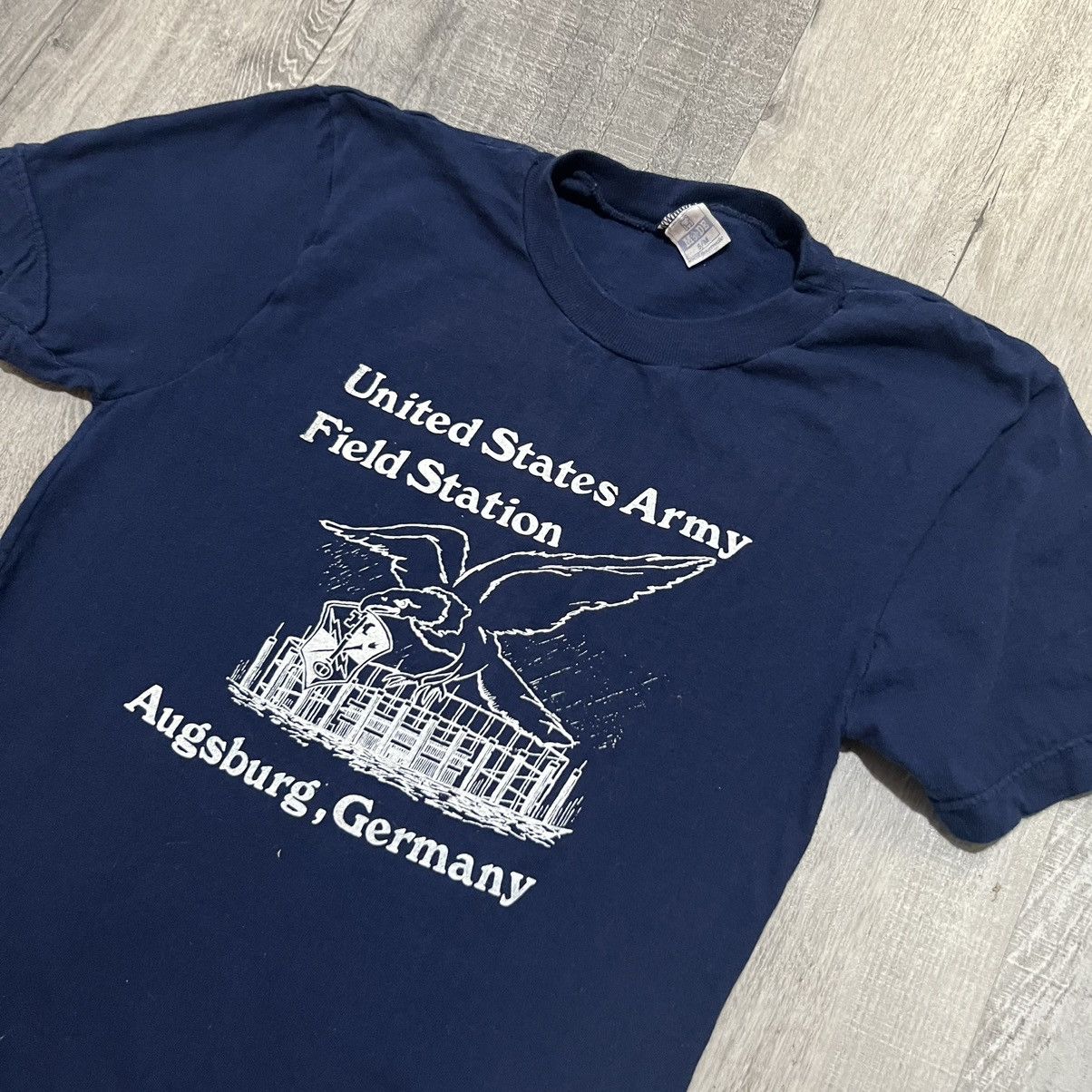 Vintage VTG United States Army Field Station Navy Blue Military Tee Size US S / EU 44-46 / 1 - 3 Thumbnail