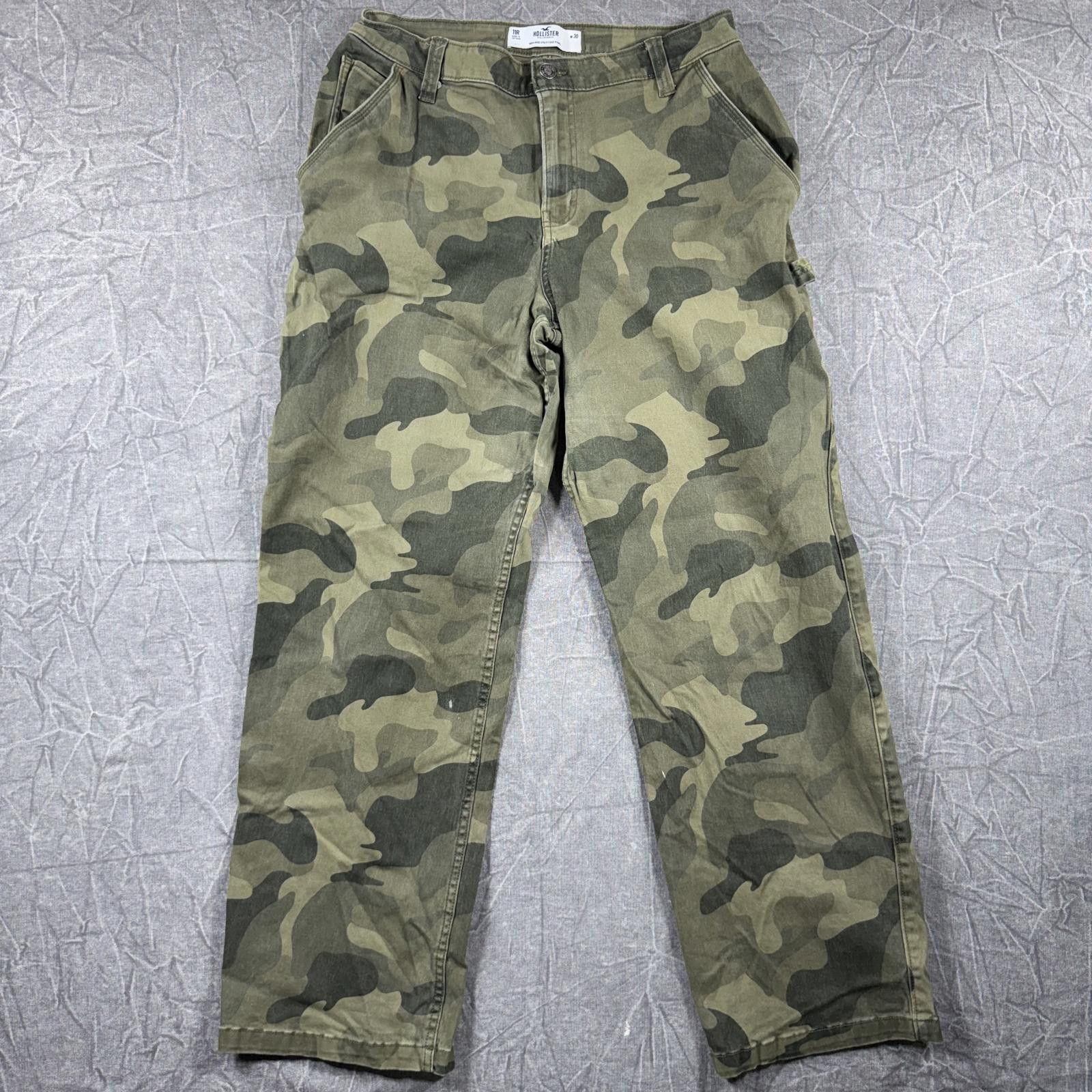 Hollister Hollister Pants Men's 11R Green Camo Utility Carpenter Size US 32 / EU 48 - 2 Thumbnail