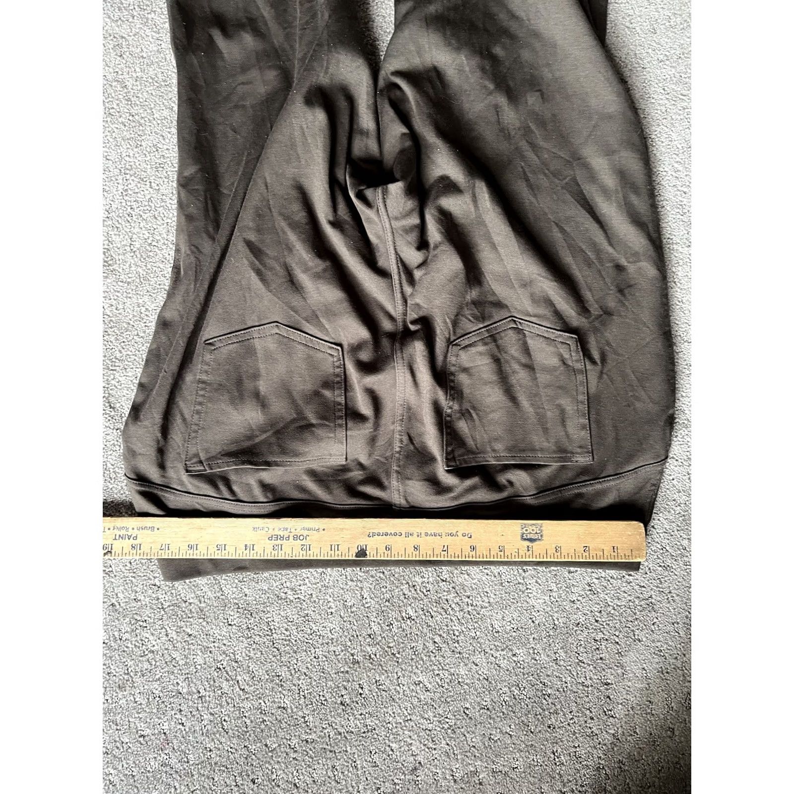 Vintage Simply Vera Vera Wang Pants Women XL Brown Solid Skinny Flat Front Button Zip Size 40" / US 18 - 6 Thumbnail