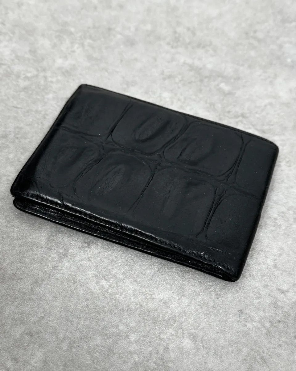 Roberto Cavalli 2000s Cavalli Black Crocodile Effect Leather Wallet Size ONE SIZE - 3 Thumbnail