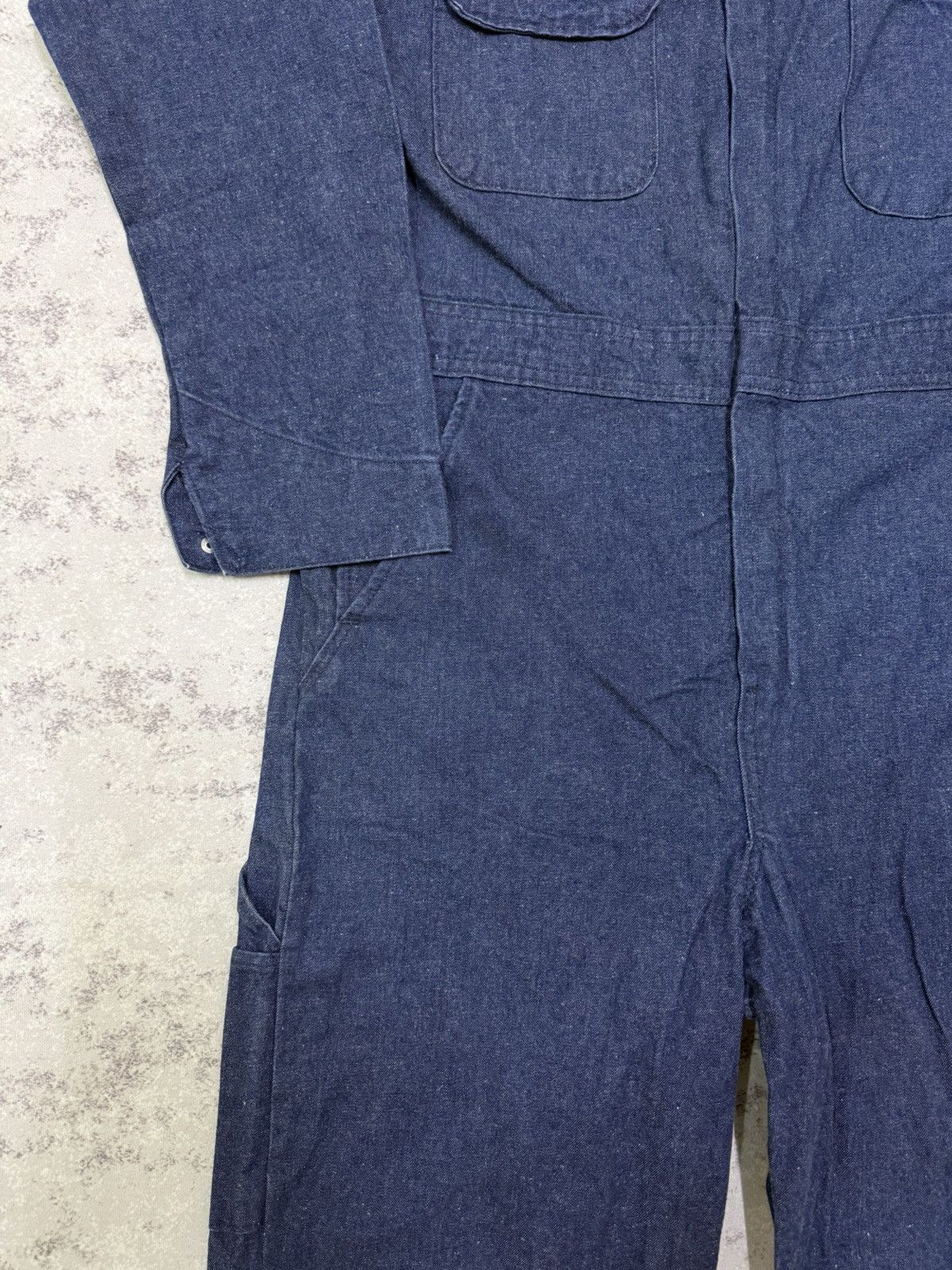 Vintage Unbranded Carpenter Denim Overall Size US 36 / EU 52 - 6 Thumbnail