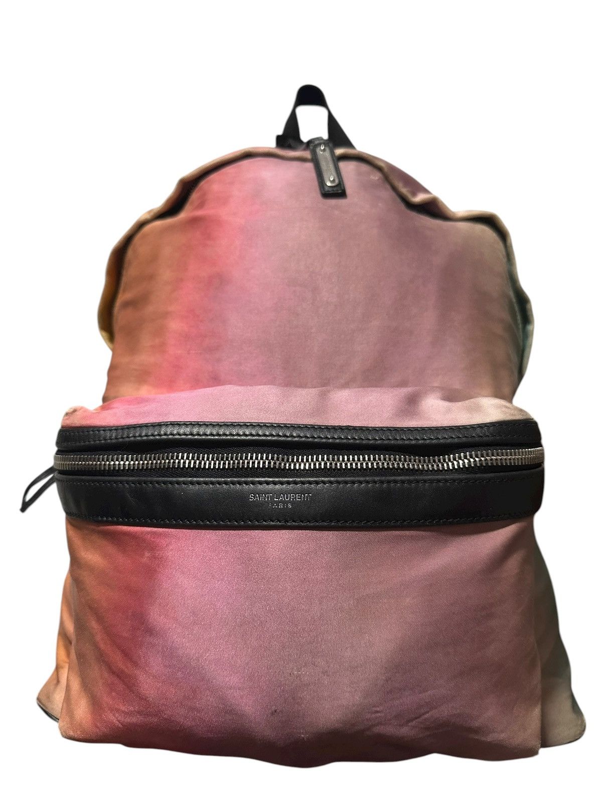 Saint Laurent Paris Saint Laurent 2018 Ombre Satin Faded Rainbow City Backpack Size ONE SIZE - 3 Thumbnail