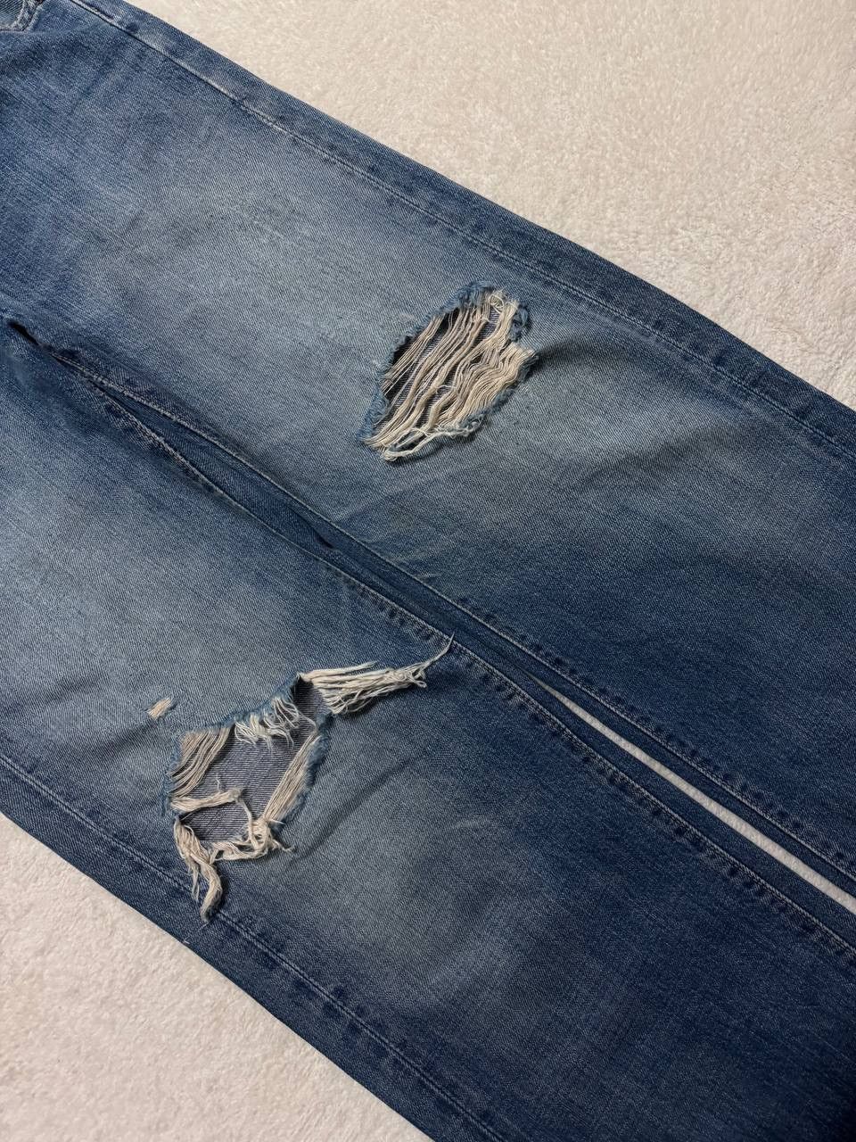 Vintage SICK 90s Big John Distressed Thrashed Faded Baggy Jeans Size US 29 - 7 Thumbnail