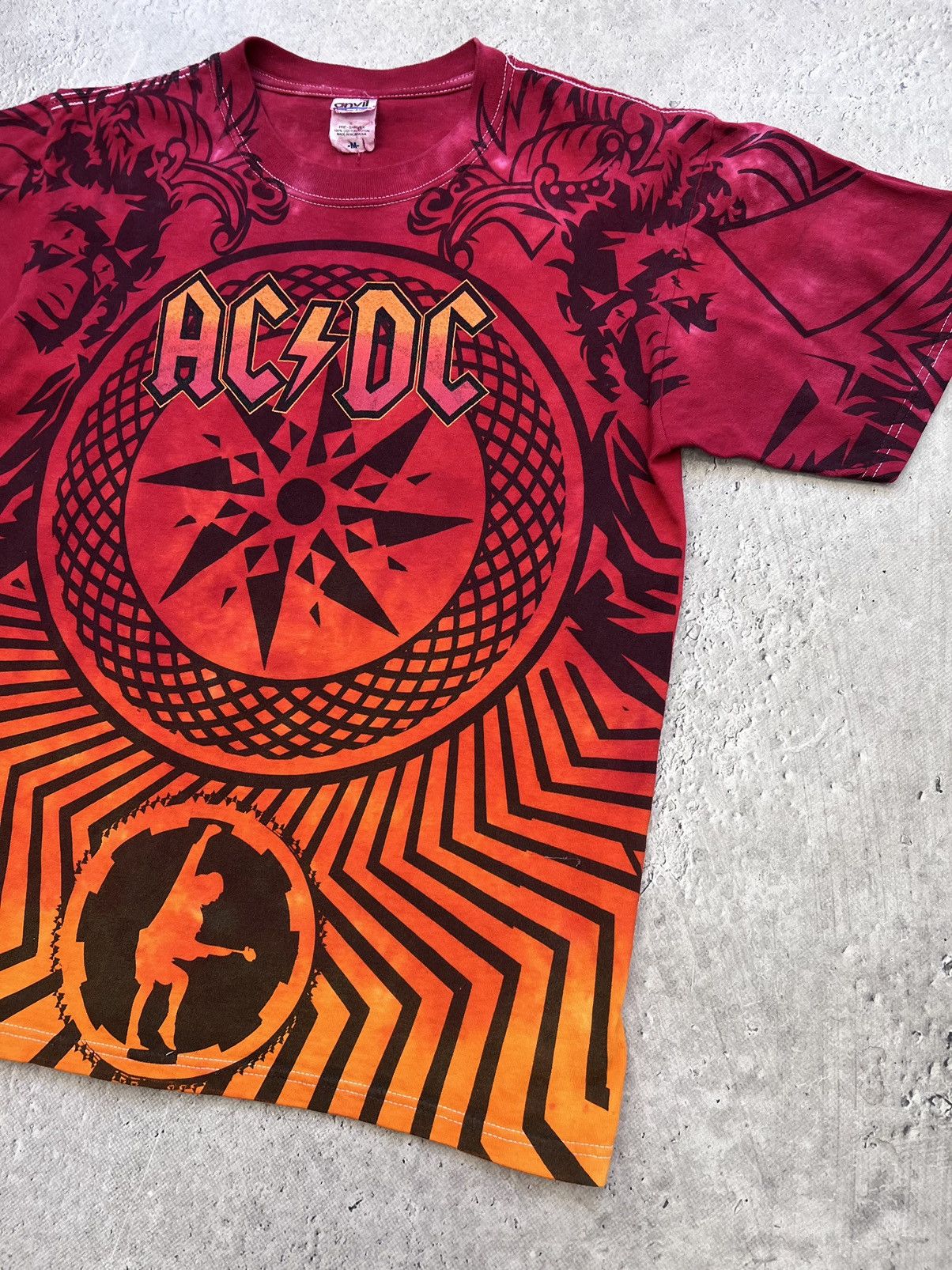 Anvil × Band Tees × Vintage AC/DC 2009 "Black Ice" World Tour tee Sz. Medium men's Size US M / EU 48-50 / 2 - 4 Thumbnail
