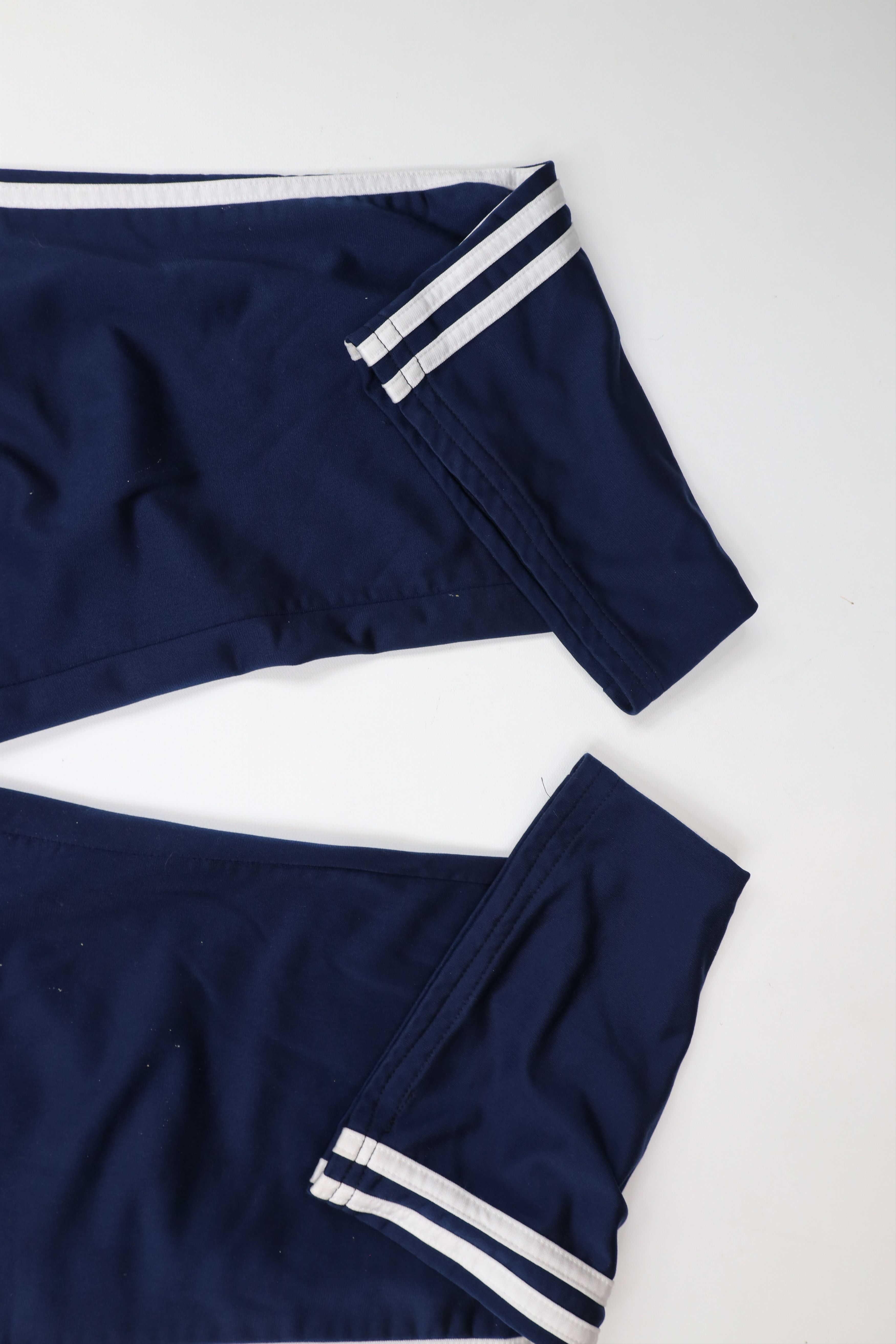 Adidas × Vintage Vintage Y2K Adidas Spell Out Striped Wide Leg Pants Blue Size 30" / US 8 / IT 44 - 7 Thumbnail