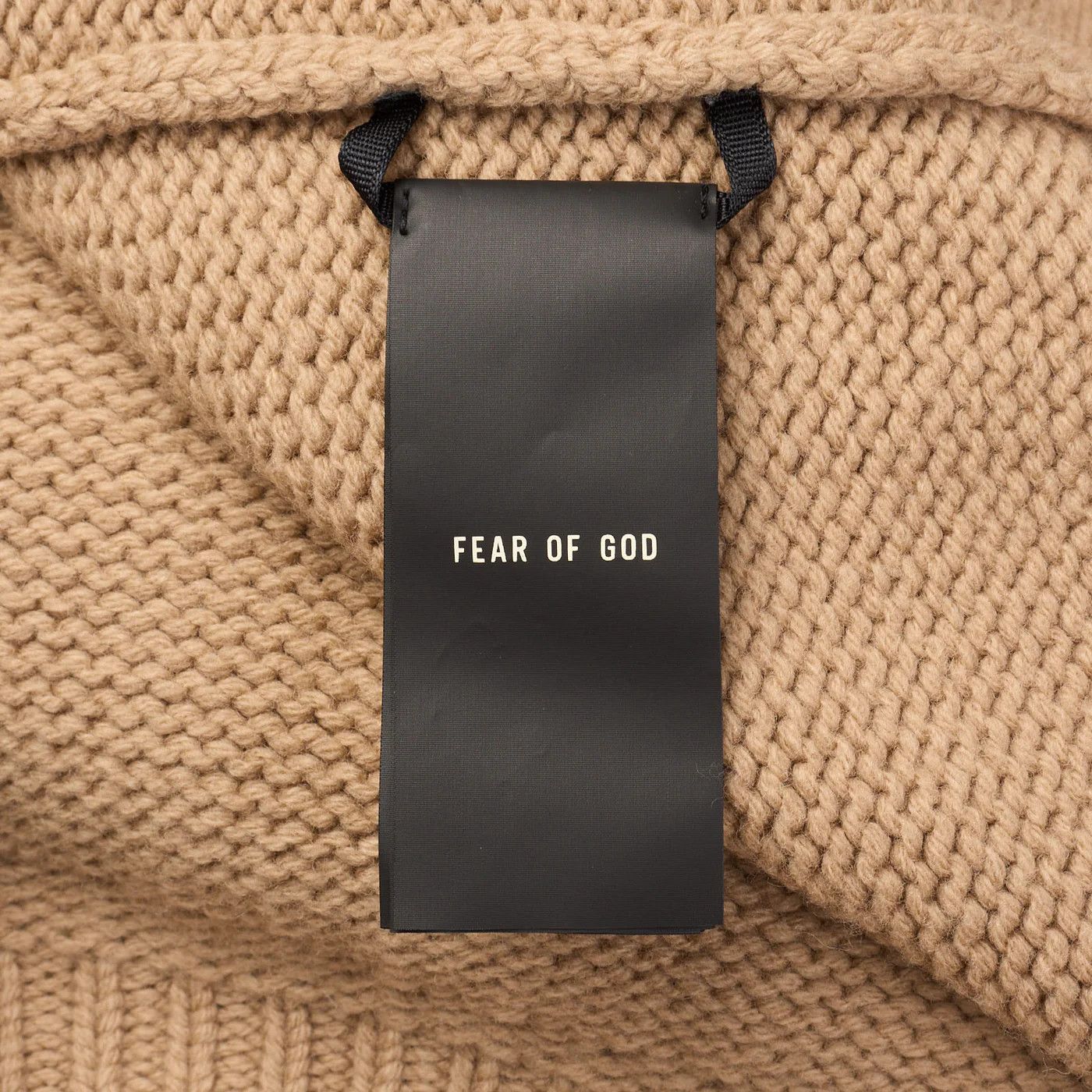 Fear of God FEAR OF GOD Camel Knit Overlapped Wool Sweater Size US L / EU 52-54 / 3 - 6 Thumbnail