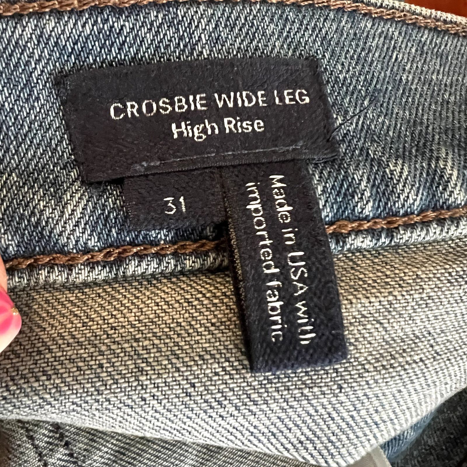 Veronica Beard Veronica Beard crosbie wide leg with western pocket jeans Size 31" - 11 Thumbnail