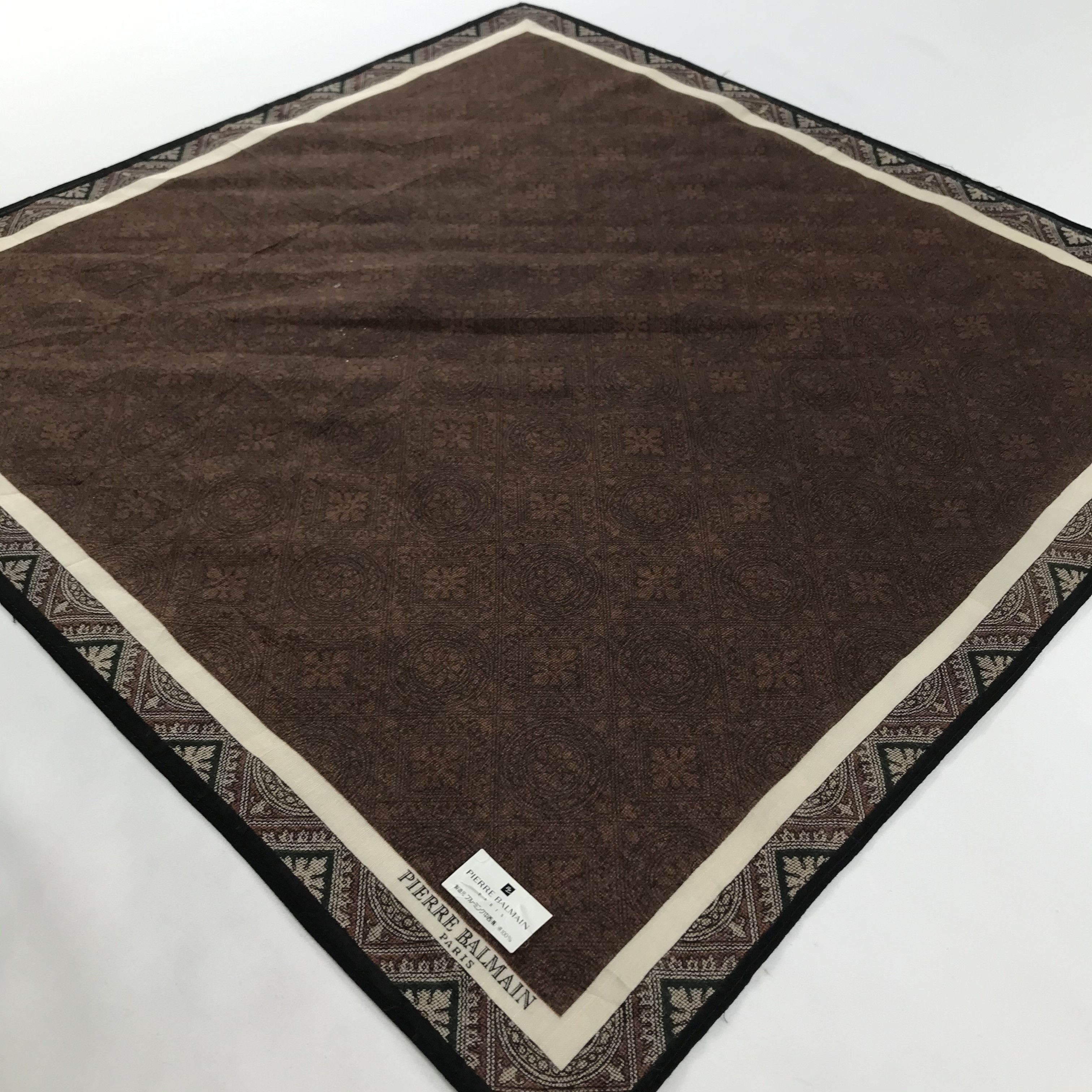 Pierre Balmain × Vintage Pierre Balmain Bandana / Handkerchief / Neckerchief - S1616 Size ONE SIZE - 2 Thumbnail