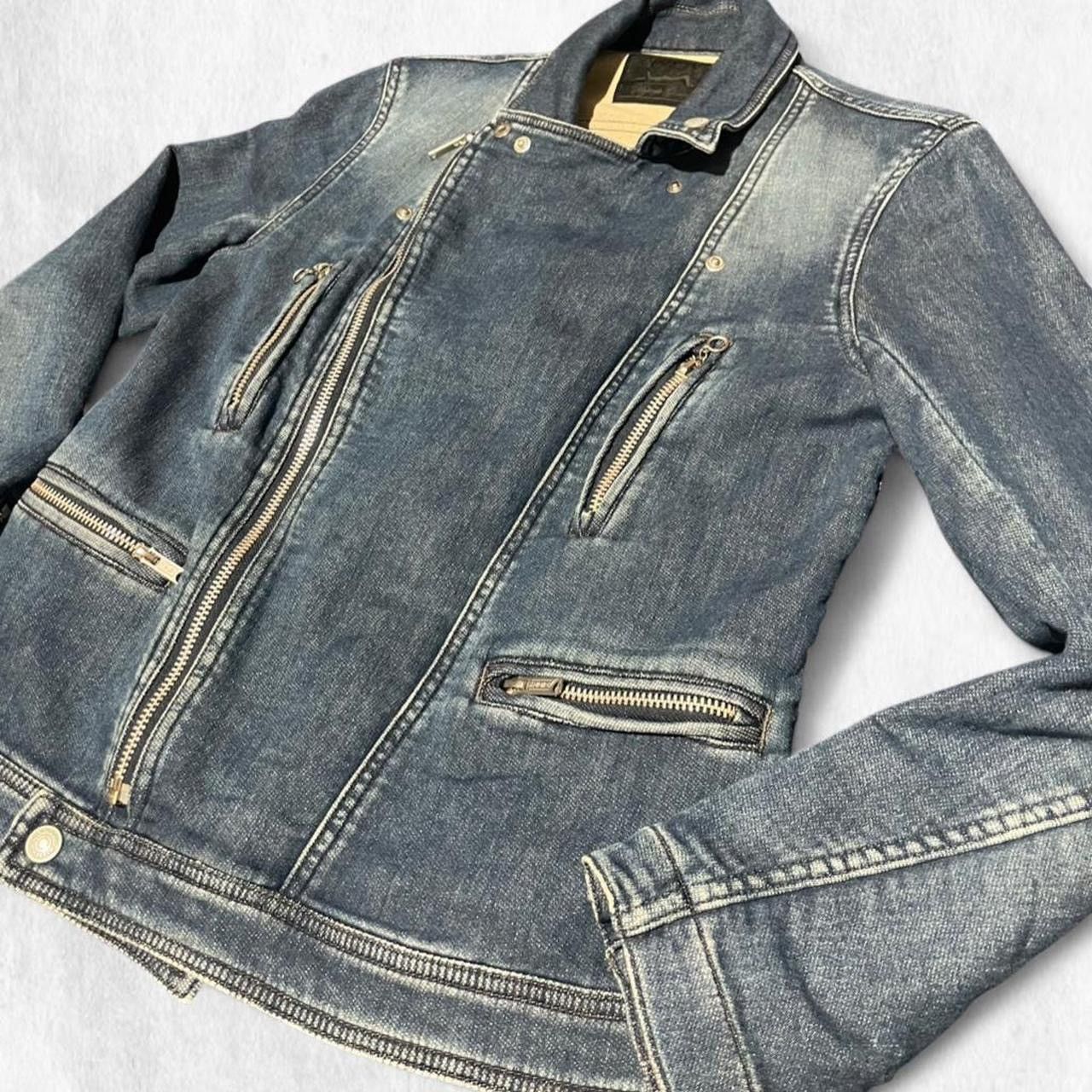 Hysteric Glamour Hysteric Glamour RARE VTG blue denim biker jacket Japanese Size ONE SIZE - 4 Thumbnail
