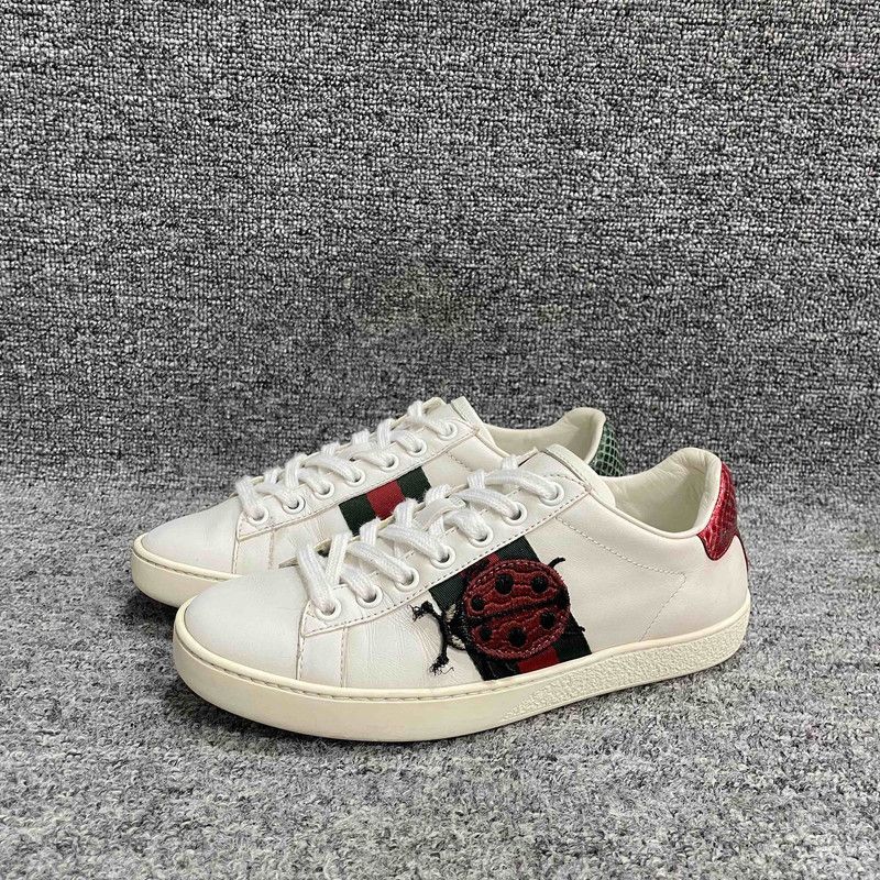 Gucci ACE Leather Embroidered Sneakers for Women 0079