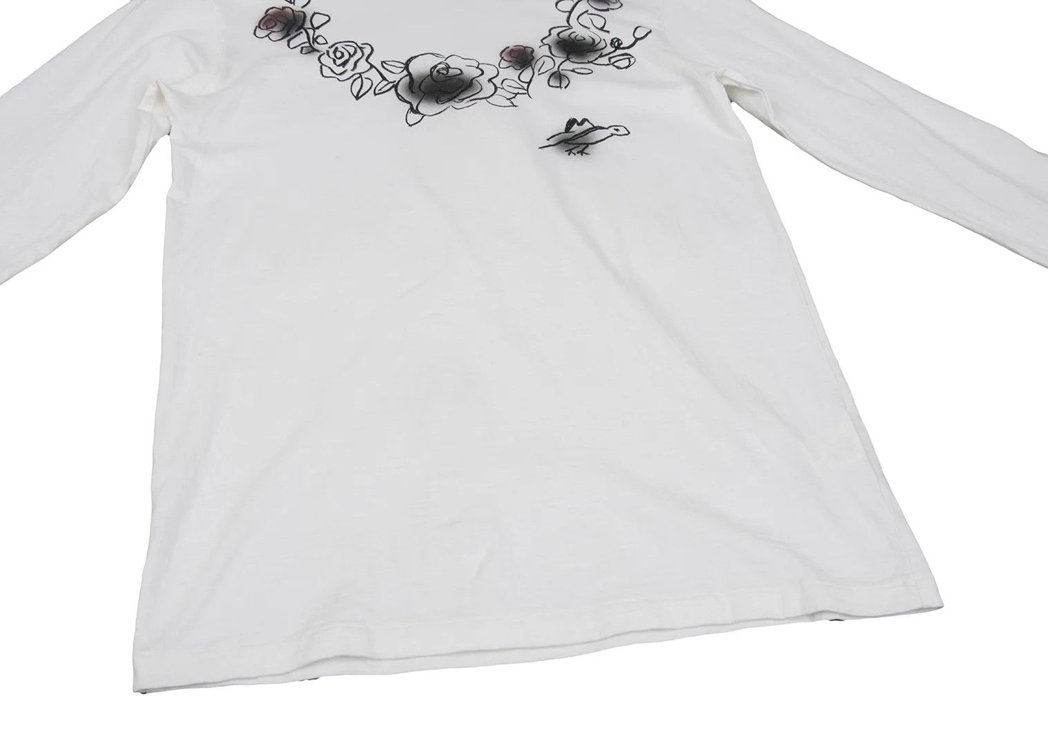 Yohji Yamamoto Yohji Yamamoto Cotton Floral Sketch Print T-Shirt Size US L / EU 52-54 / 3 - 8 Thumbnail