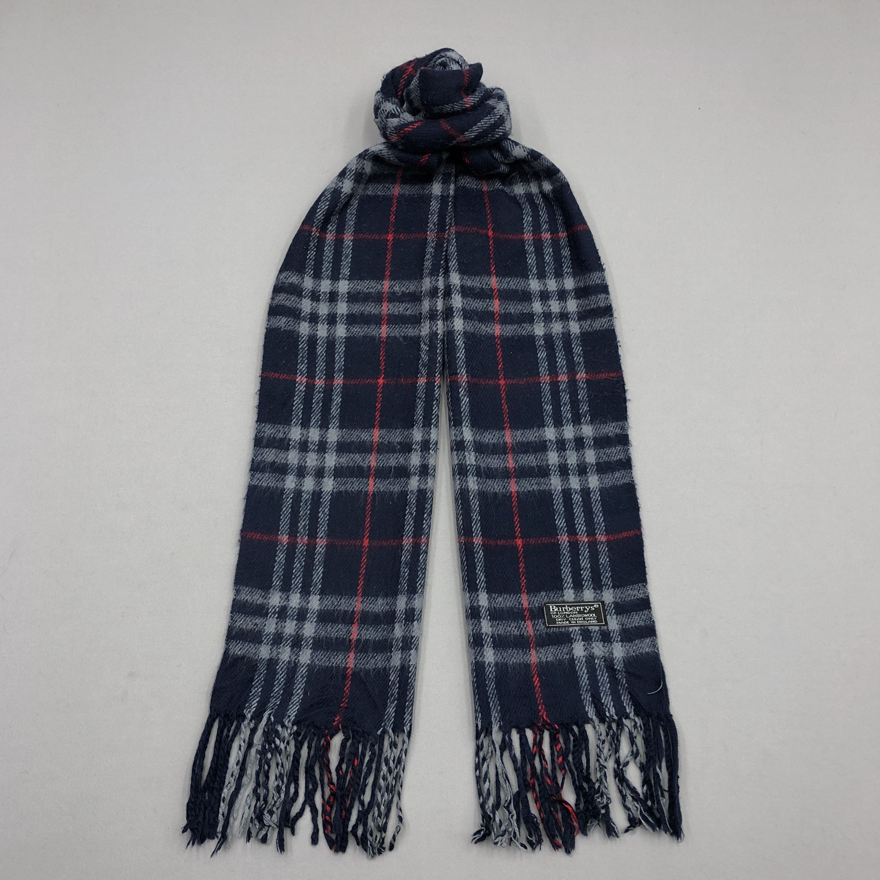 Burberry Vintage Burberry Scarf Muffler Wool Cashmere Scarves Size ONE SIZE - 1 Thumbnail