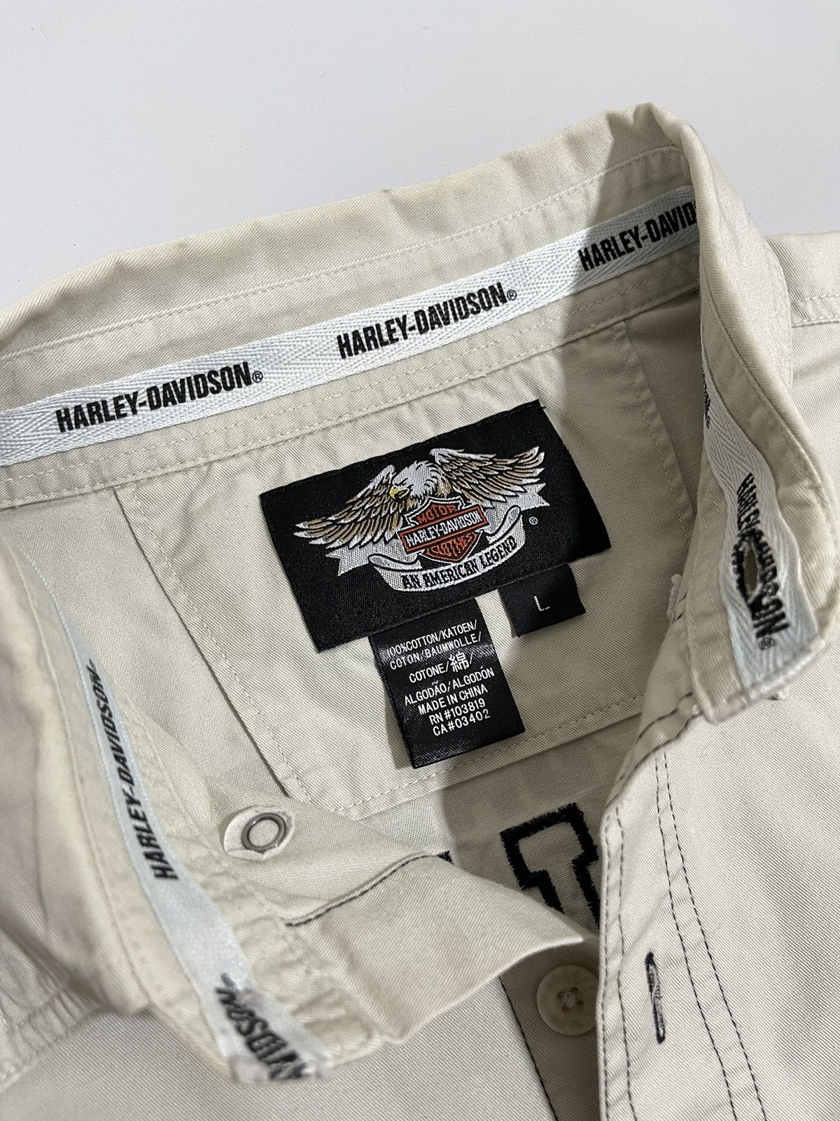 Harley Davidson 90s Vintage Harley Davidson Y2k Buttons Up Shirt Moto Style Size US L / EU 52-54 / 3 - 7 Thumbnail