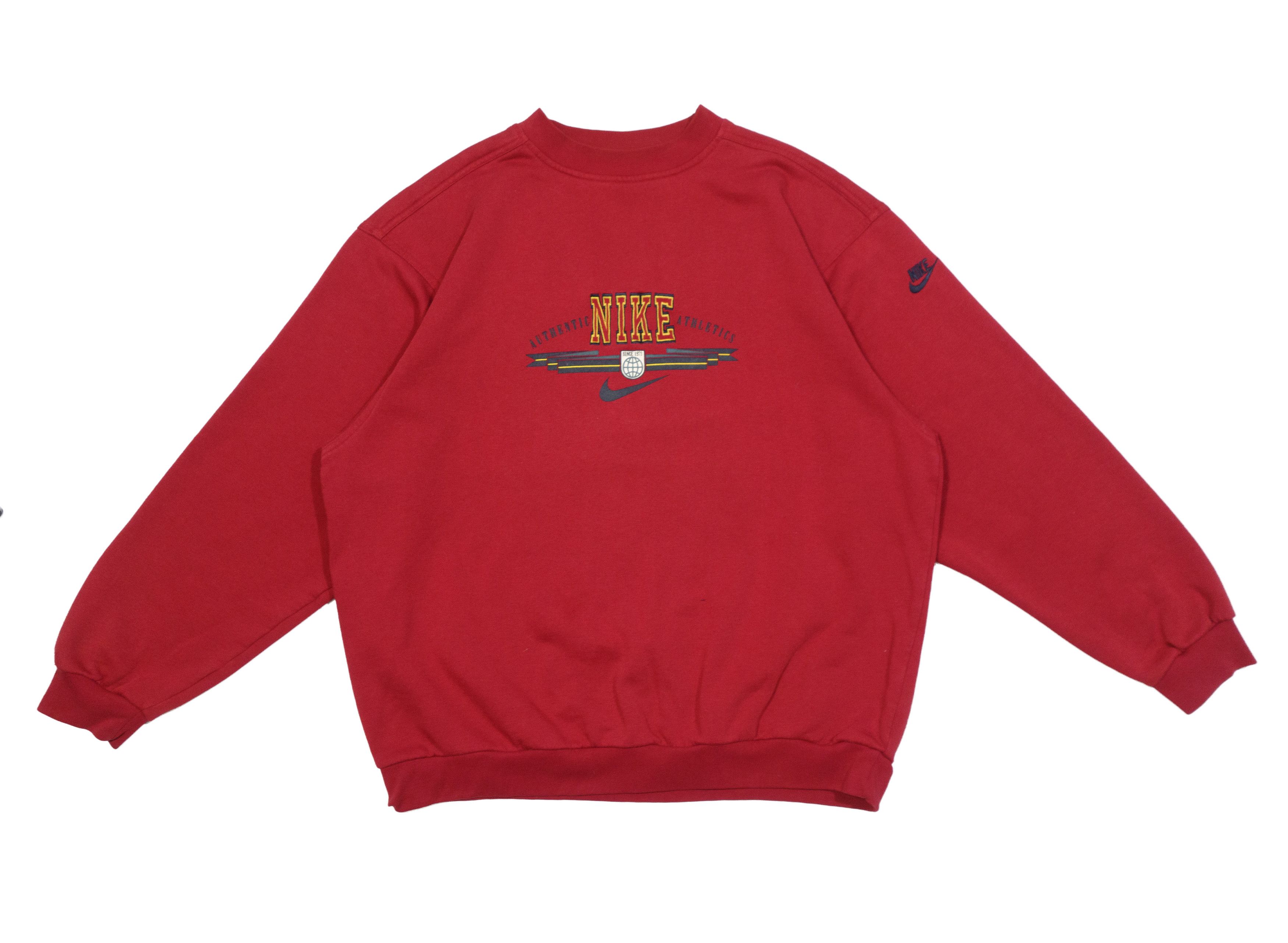 Nike 90s Swoosh Logo Baggy Cotton Athletics Full Tracksuit Set Size US XL / EU 56 / 4 - 2 Thumbnail