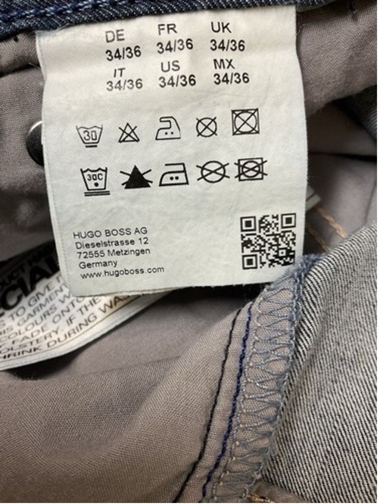 Hugo Boss Hugo Boss Maine3 Regular Fit Candiani Denim Men W34/L34 Size US 34 / EU 50 - 5 Thumbnail