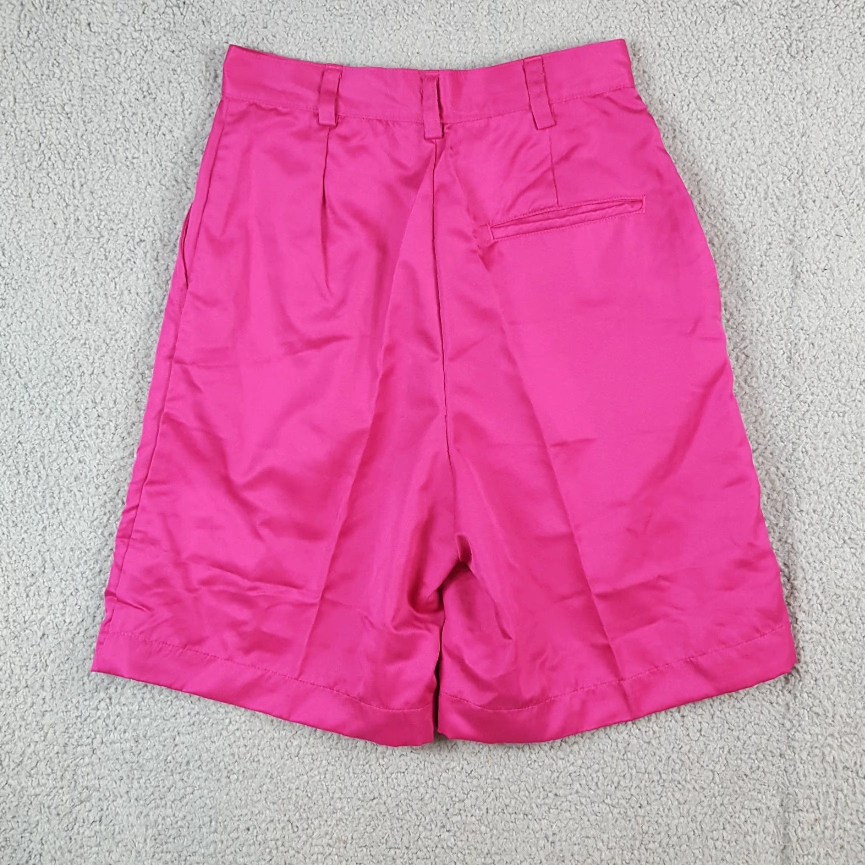 Vintage VINTAGE Top Flite Women's Chino Shorts 8 High Waist Pleated Relaxed Pink Summer Athletic Casual Y2K Size 30" / US 8 / IT 44 - 7 Thumbnail