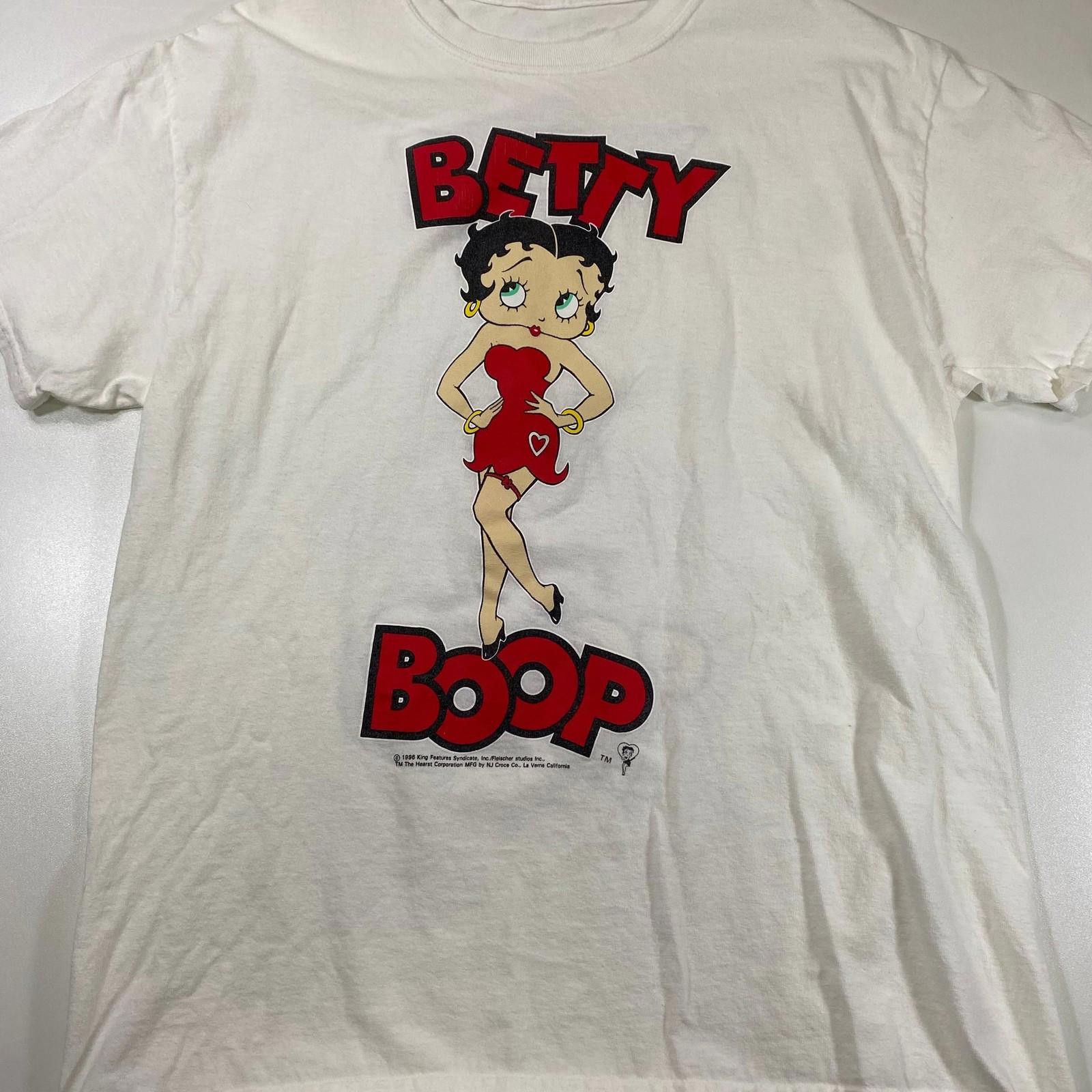 Other Betty Boop Vintage 1988 White T-shirt Front and Back Print Size US L / EU 52-54 / 3 - 1 Thumbnail