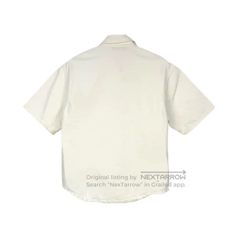 Prada Prada White denim destruction triangle short-sleeved shirt Size XS / US 0-2 / IT 36-38 - 2 Thumbnail