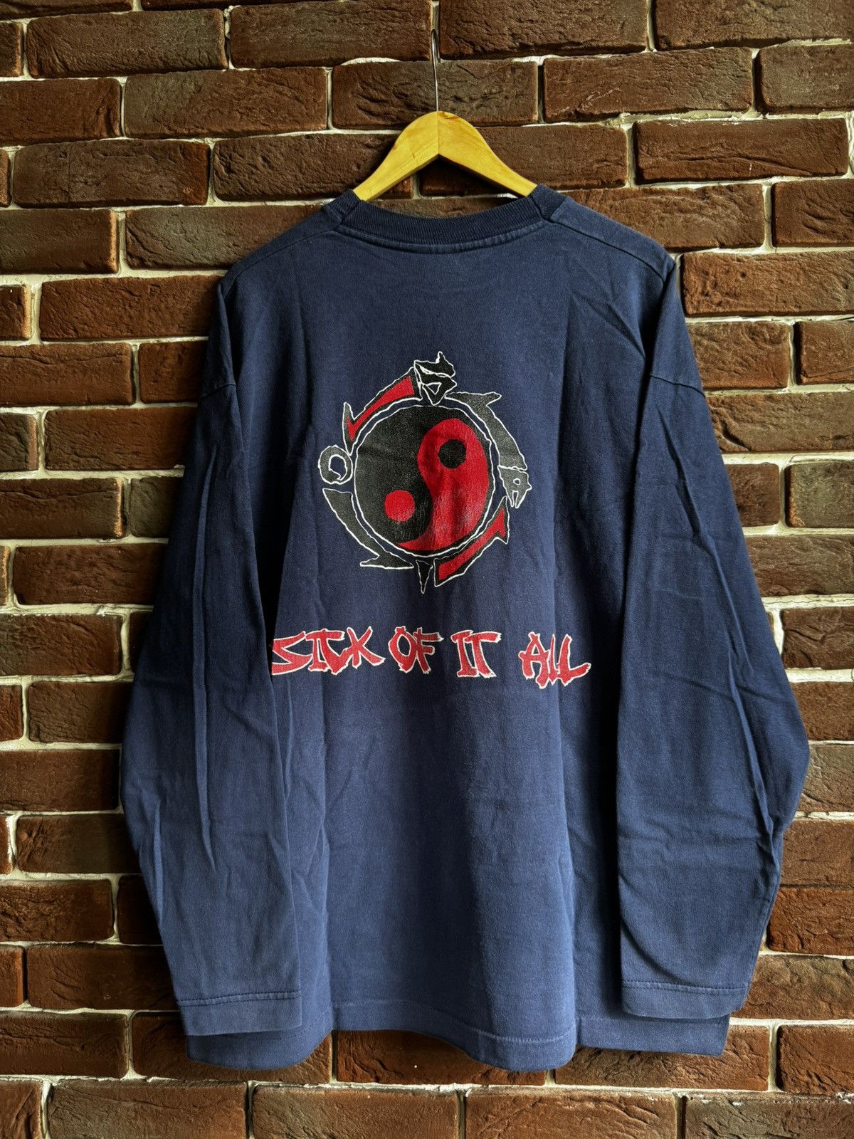 Band Tees 90s Sick Of It All Ying Yang Vintage NY Hardcore Band Tee xl Size US XL / EU 56 / 4 - 5 Thumbnail