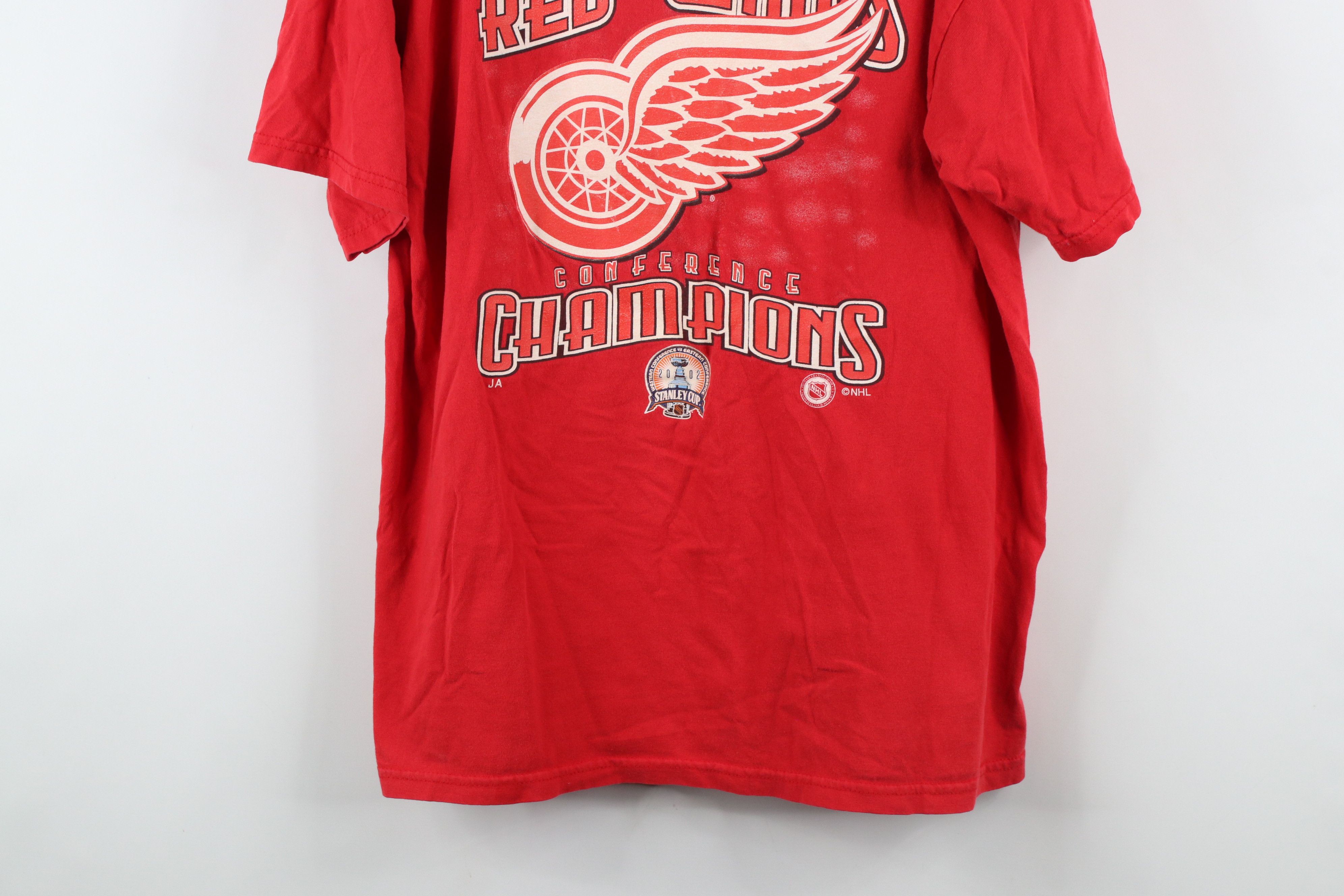 Vintage Vintage Y2K Cup Champs Detroit Red Wings Hockey T-Shirt Red Size US XL / EU 56 / 4 - 3 Thumbnail