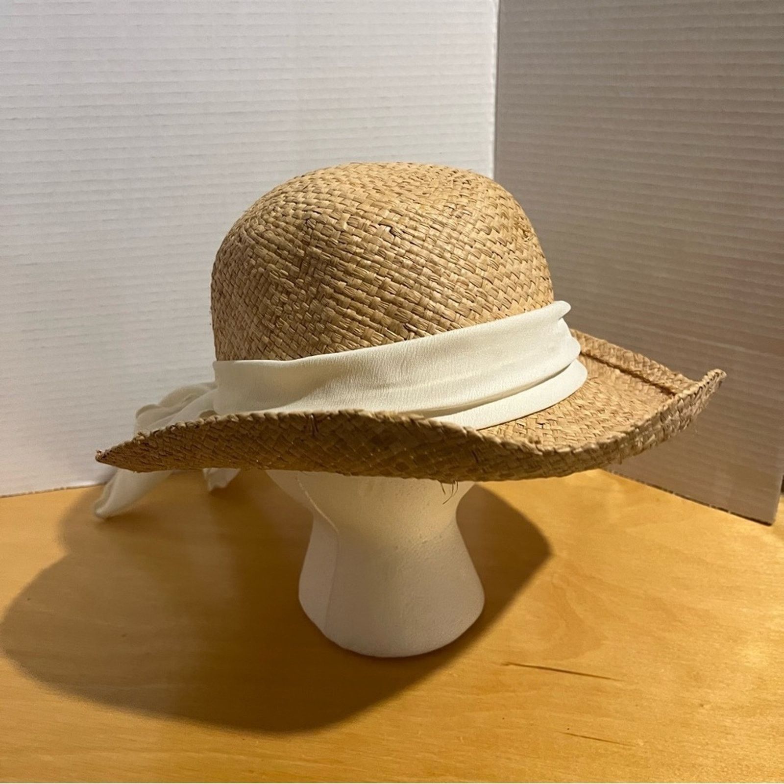 Other Foldable Panama Hat Beach Straw Hats Sun Hat Women's Cap Size ONE SIZE - 2 Thumbnail