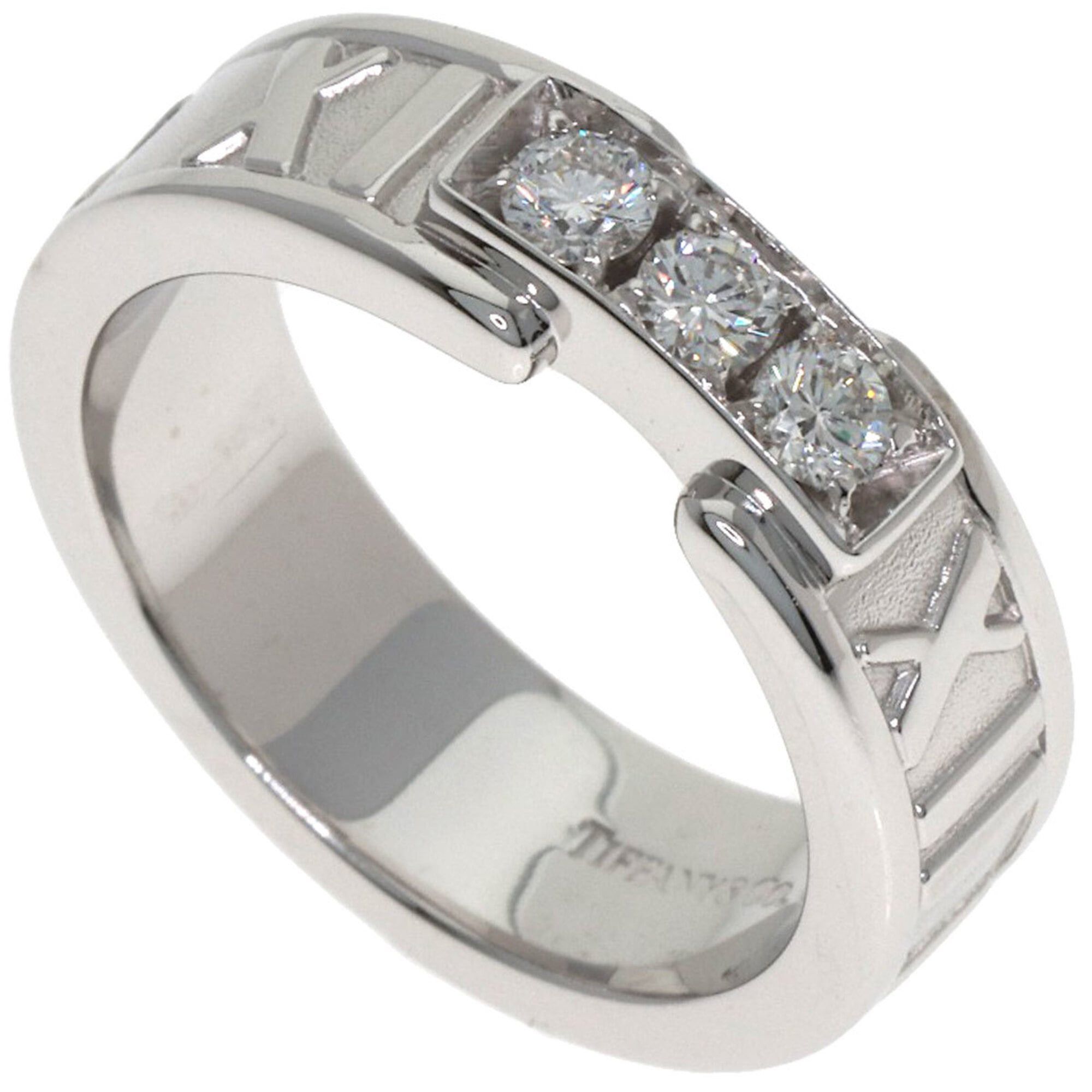Tiffany & Co. Tiffany & Co. Atlas 3-Diamond Ring, 18K White Gold, Women's. Size ONE SIZE - 1 Thumbnail
