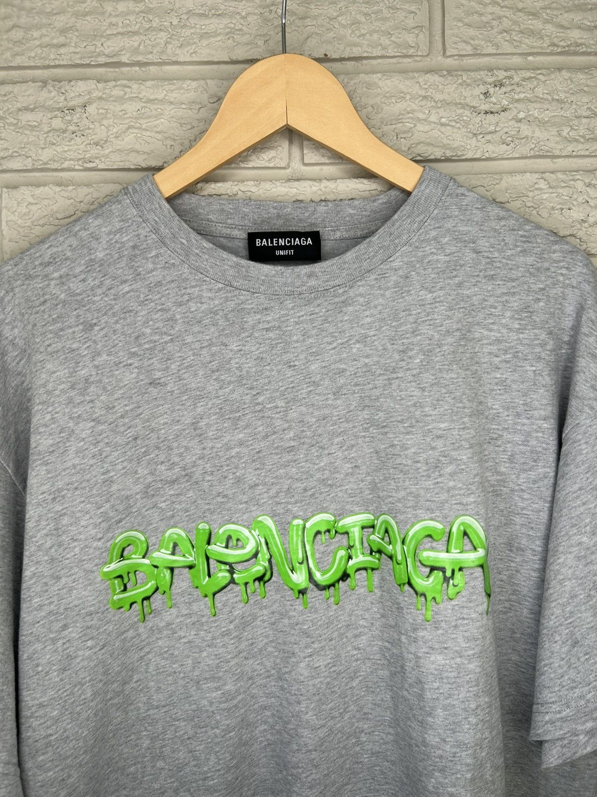 Balenciaga Balenciaga Slime Logo Oversized T Shirt Size US L / EU 52-54 / 3 - 2 Thumbnail