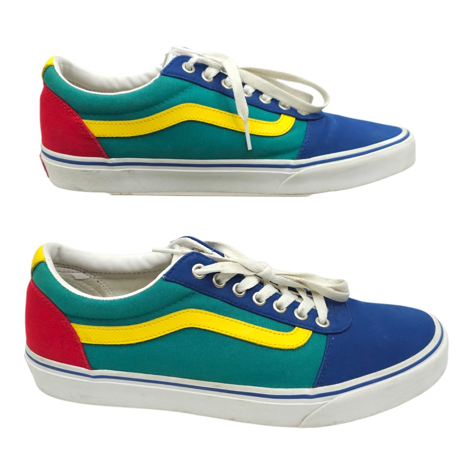 Vans Vans Ward Multi-Color Canvas Sneakers Mens 11 Primary Colors Size US 11 / EU 44 - 13 Thumbnail