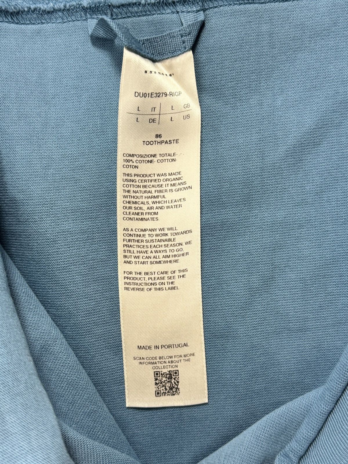 Rick Owens CREWNECK THOOTHPASTE LONG SLEEVE T-SHIRT Size US L / EU 52-54 / 3 - 5 Thumbnail