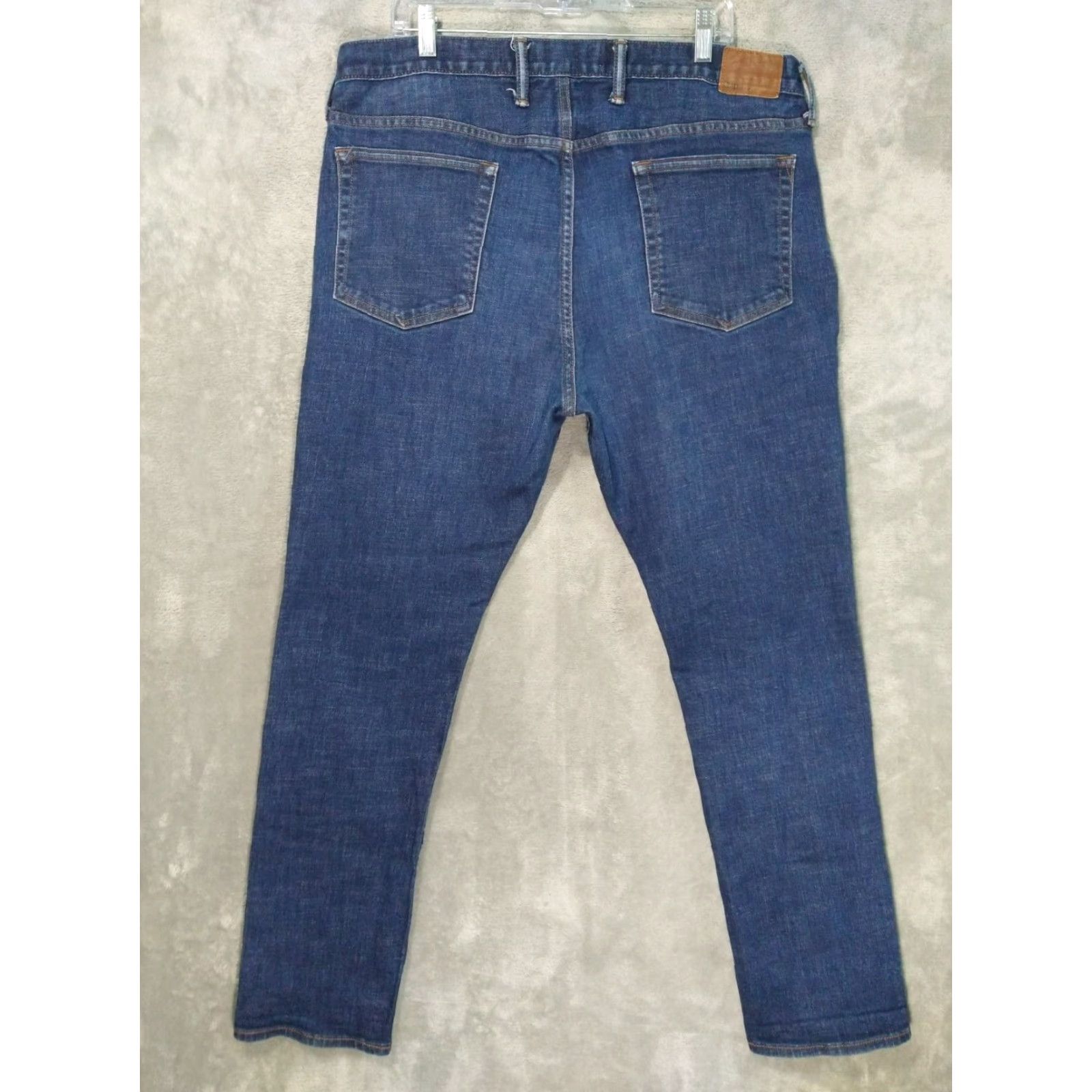 Gap Gap 1969 Jeans Mens Slim Fit 38x32 Denim Blue Distressed Stretch Regular Rise 5-Pocket Cotton Jeans Mens Size US 38 / EU 54 - 2 Thumbnail