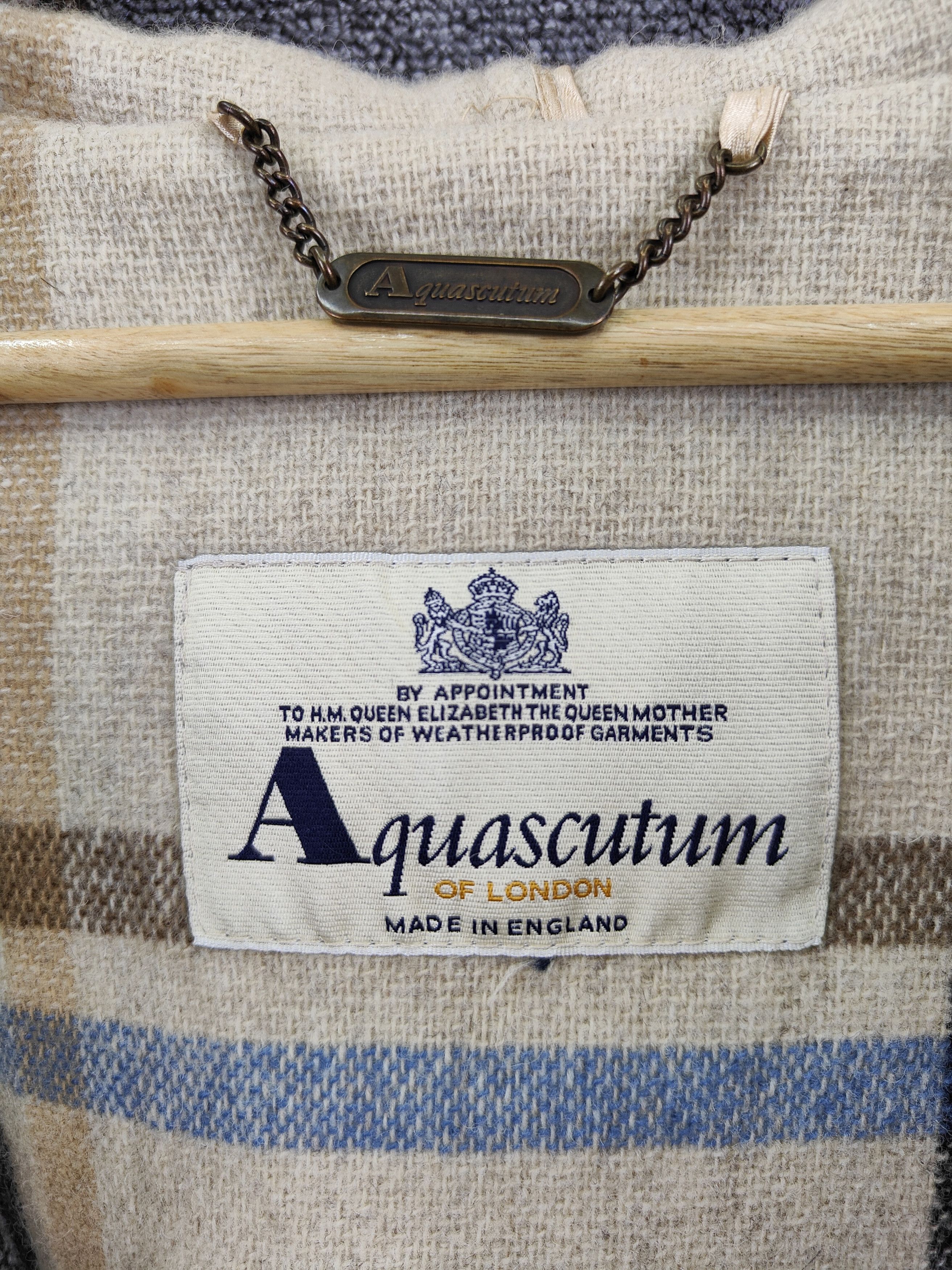 Aquascutum Aquascutum Checked Double Breasted Wool Duffle Coat Size US L / EU 52-54 / 3 - 10 Thumbnail