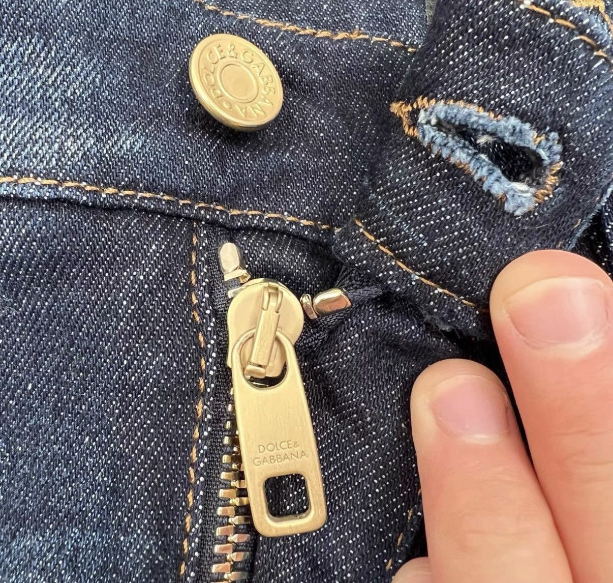Dolce & Gabbana Dolce & Gabbana Gold-Tag Distressed Washed Denim Jeans Size US 32 / EU 48 - 6 Thumbnail