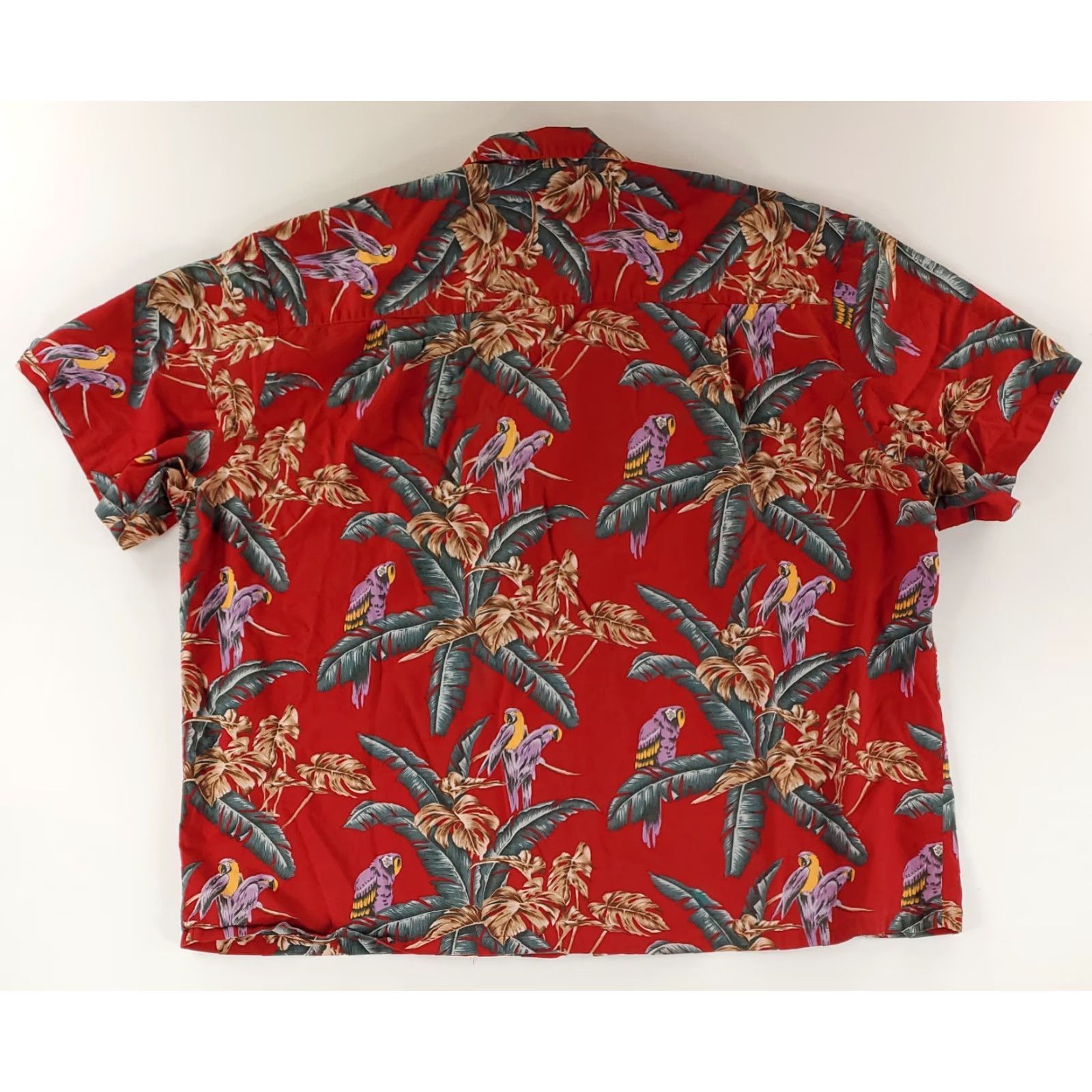 Paradise Found VINTAGE Paradise Found Shirt 4XL Mens Red Hawaiian Parrots 80s Magnum PI C Size US XXL / EU 58 / 5 - 3 Thumbnail