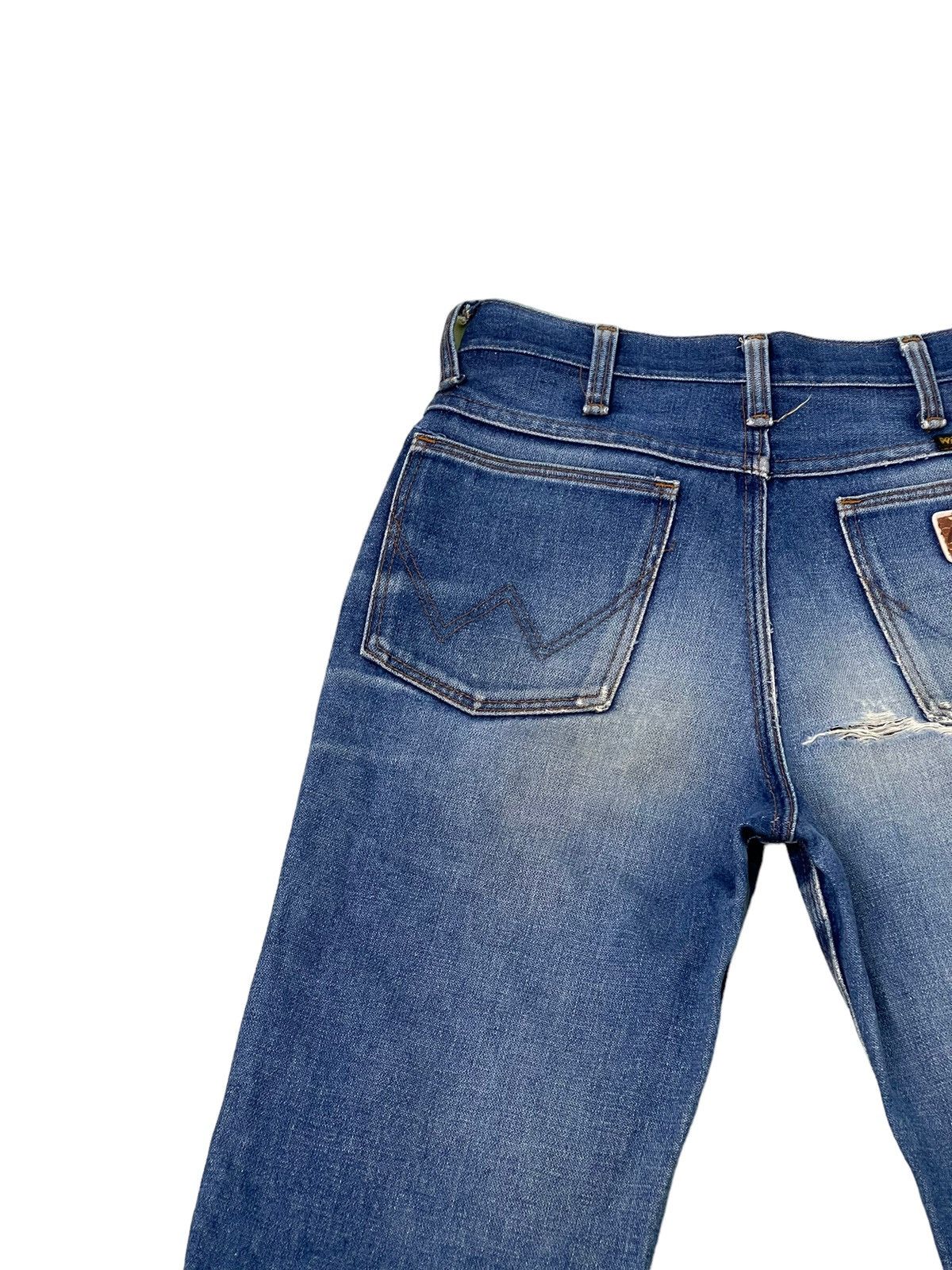 Wrangler Flare Jeans Vtg Wrangler USA Distress Boot Cut 7🟦5 Size US 28 / EU 44 - 18 Thumbnail