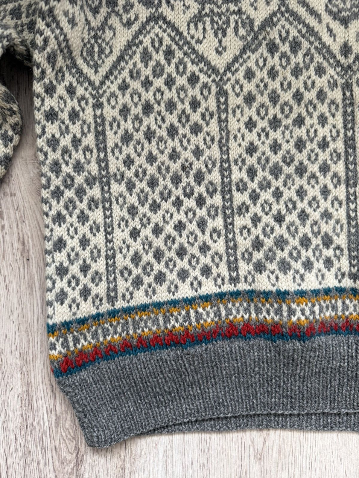 Dale Of Norway Dale Garn Wool Fair Isle Ski Sweater Oversize L 1990s Size US L / EU 52-54 / 3 - 3 Thumbnail
