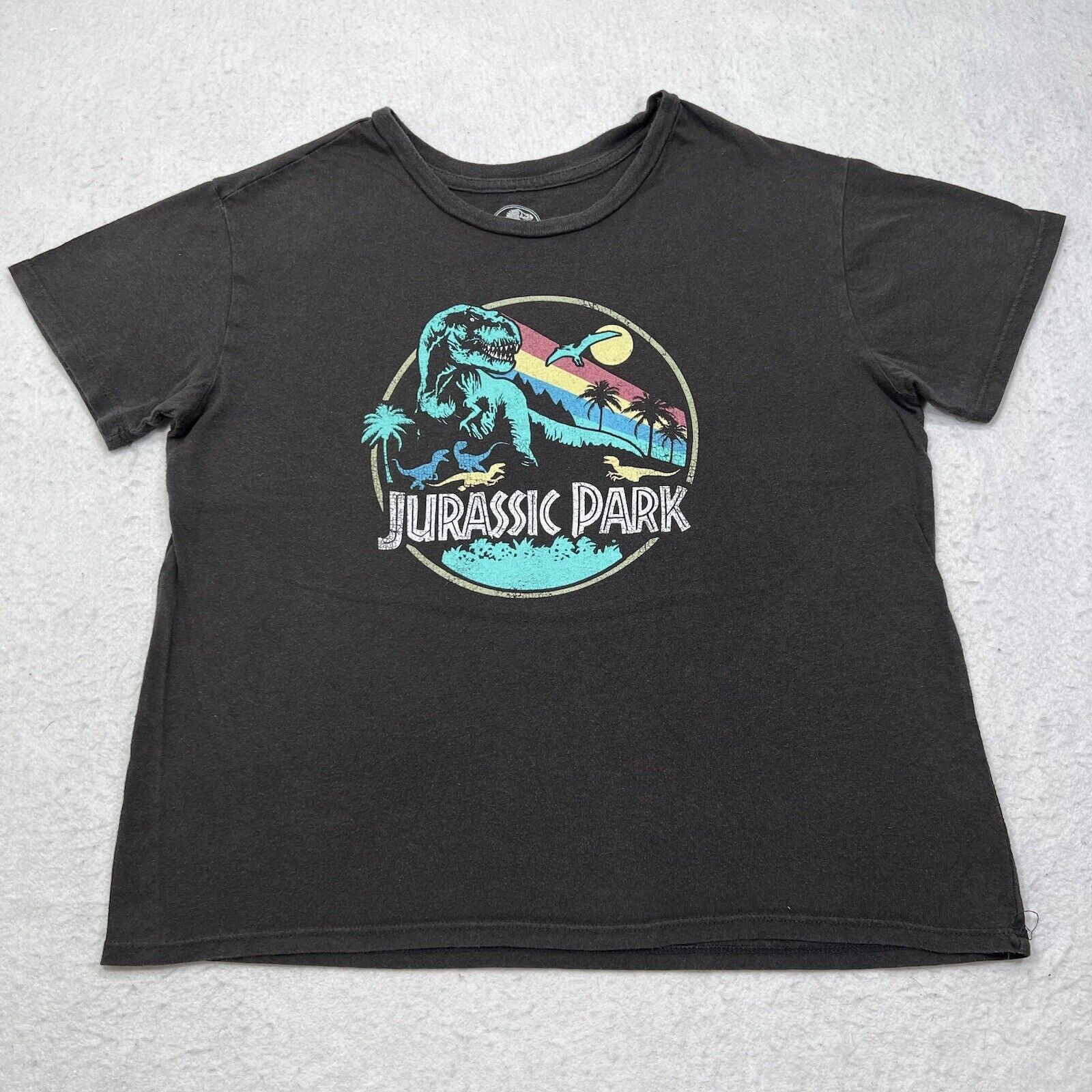 Universal Studios Jurassic World Crop Top Colorful Logo Graphic T Shirt Size M / US 6-8 / IT 42-44 - 1 Thumbnail