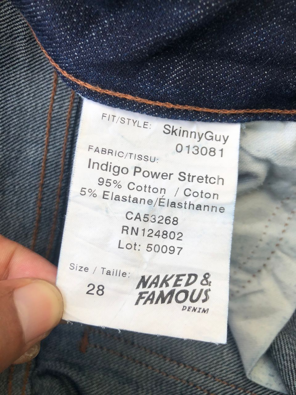 Naked & Famous Naked & Famous SkinnyGuy Denim Jeans Size US 26 / EU 42 - 5 Thumbnail