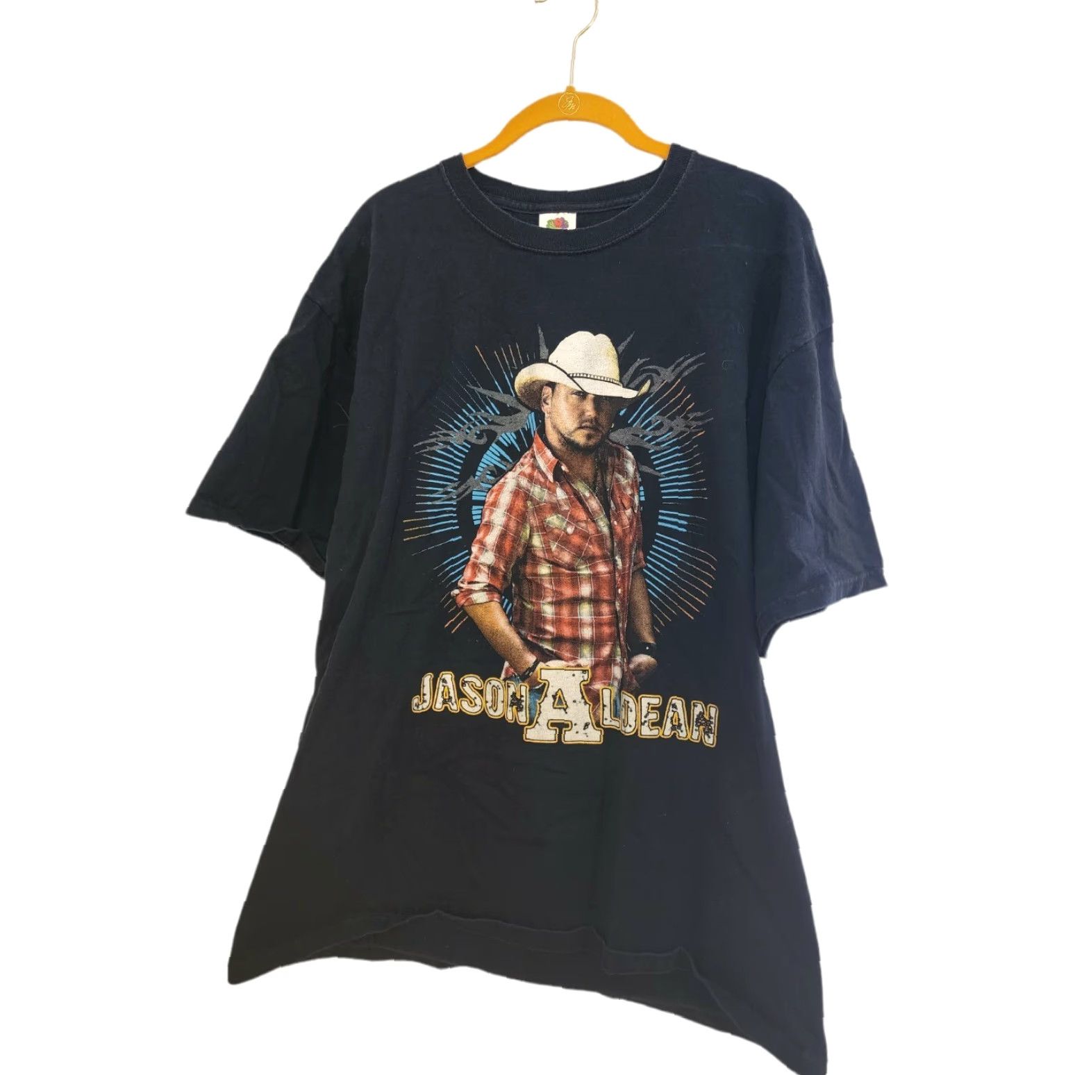 Fruit Of The Loom JASON ALDEAN My Kinda Party Concert Tour T-Shirt Mens XL Black 2011 Double Sided Graphic Tee Size US XL / EU 56 / 4 - 2 Thumbnail