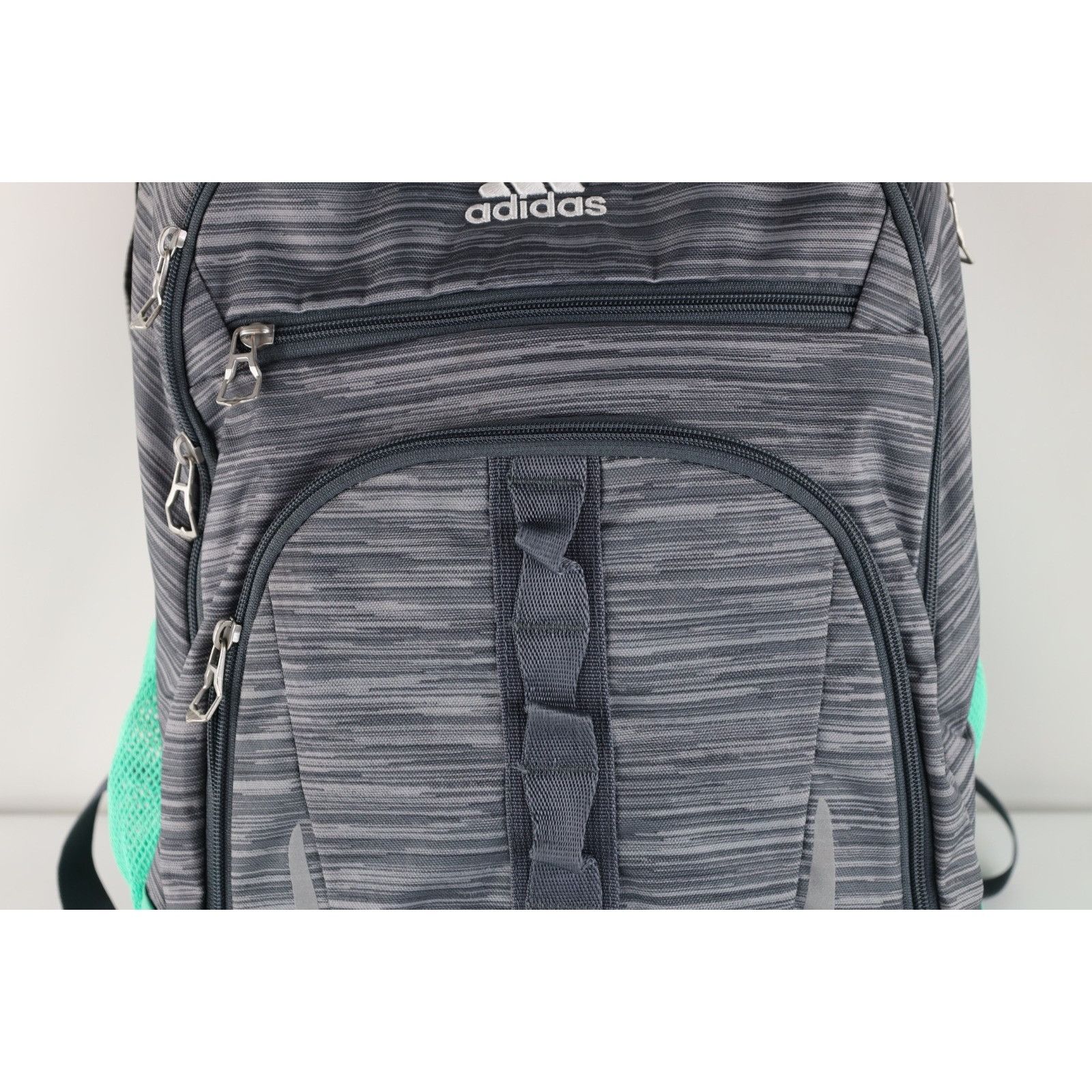 Adidas Vintage Adidas Spell Out Striped Loadspring Backpack Bag Size ONE SIZE - 3 Thumbnail